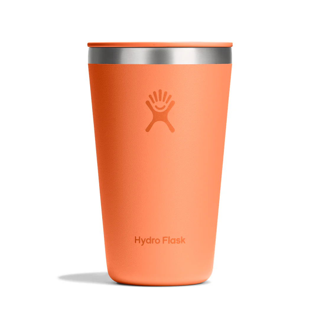 16 Oz All Around Tumbler Press-In Lid - Nectar Orange