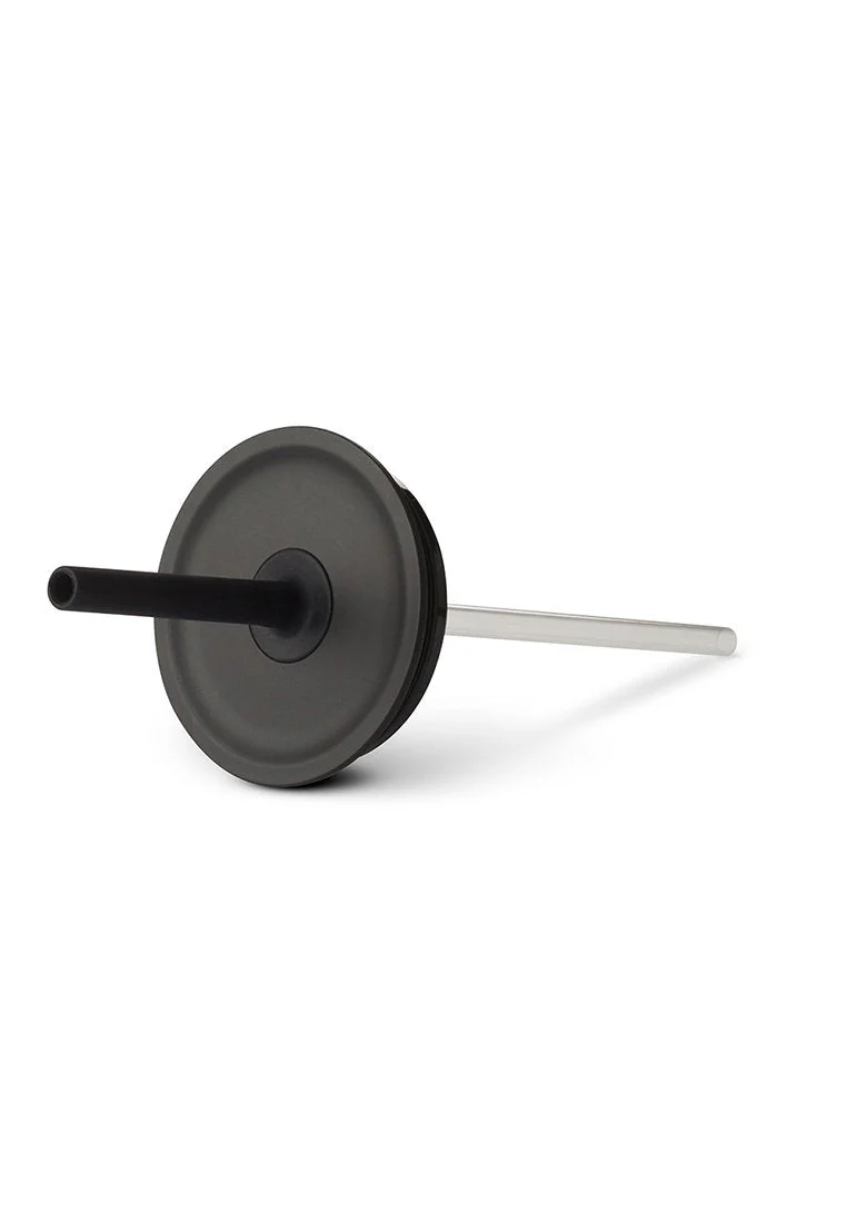 Medium Press-In Straw Lid - BLACK