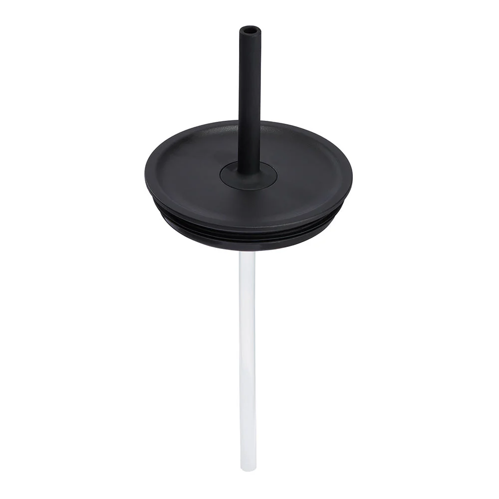 Large Press-In Straw Lid - BLACK