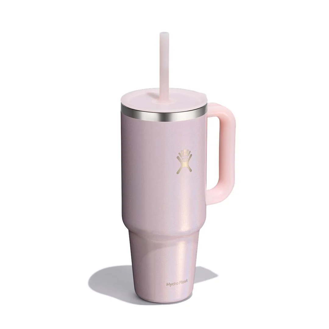 40OZ Travel Tumbler-Glimmer Pink