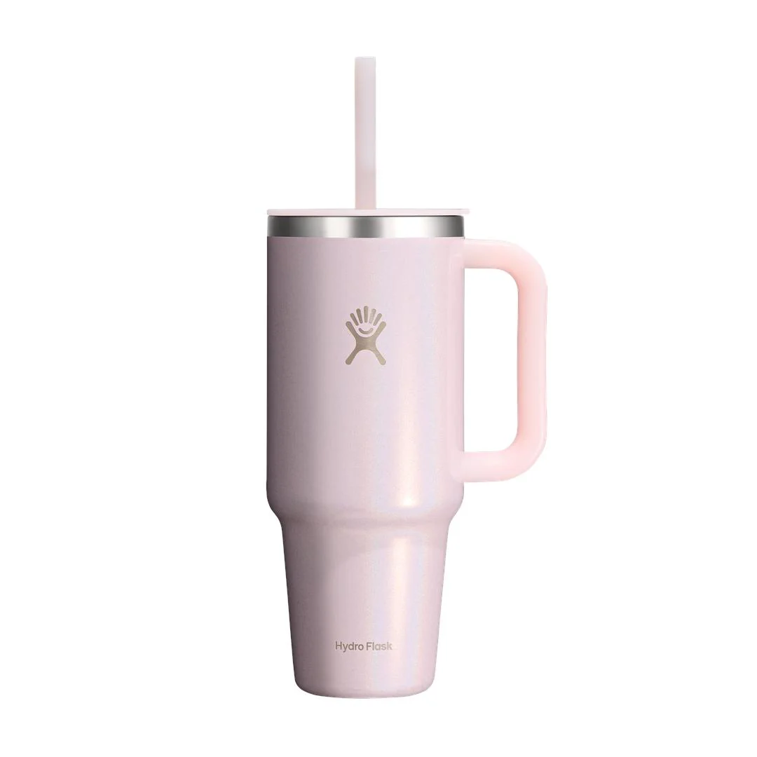 40OZ Travel Tumbler-Glimmer Pink
