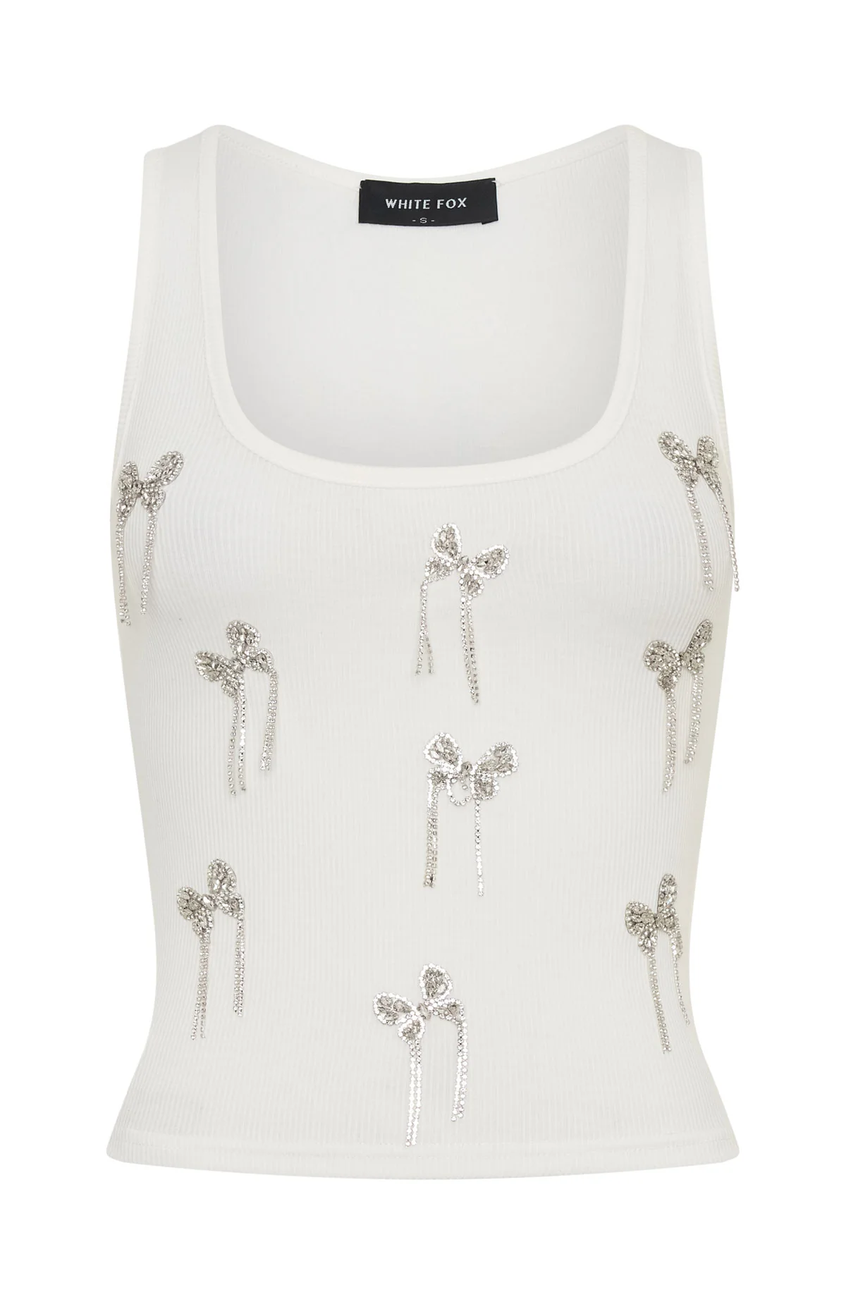 Sweet Angel Rib Tank White