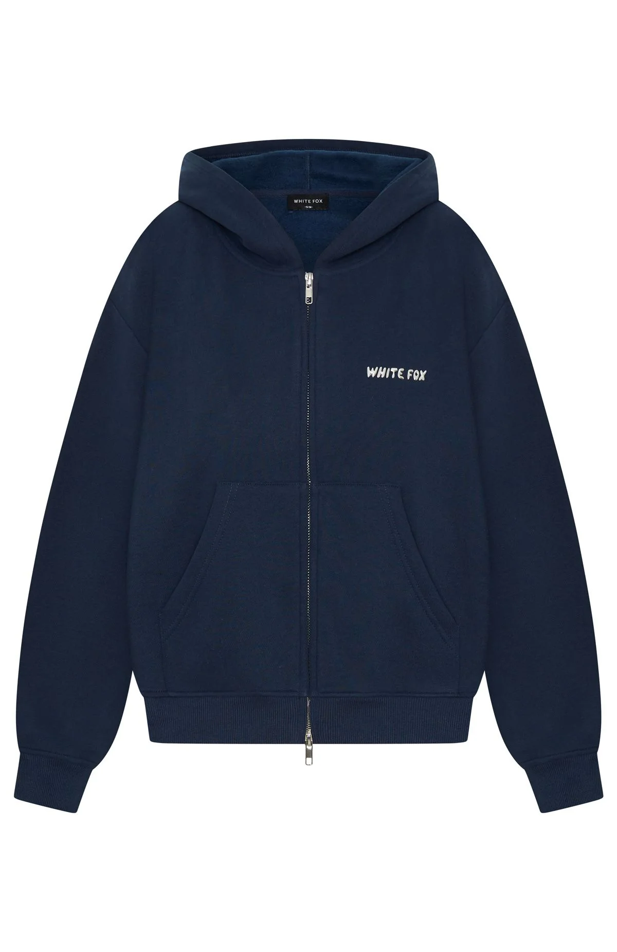 Test Drive Boxy Zip Front Hoodie Dark Navy