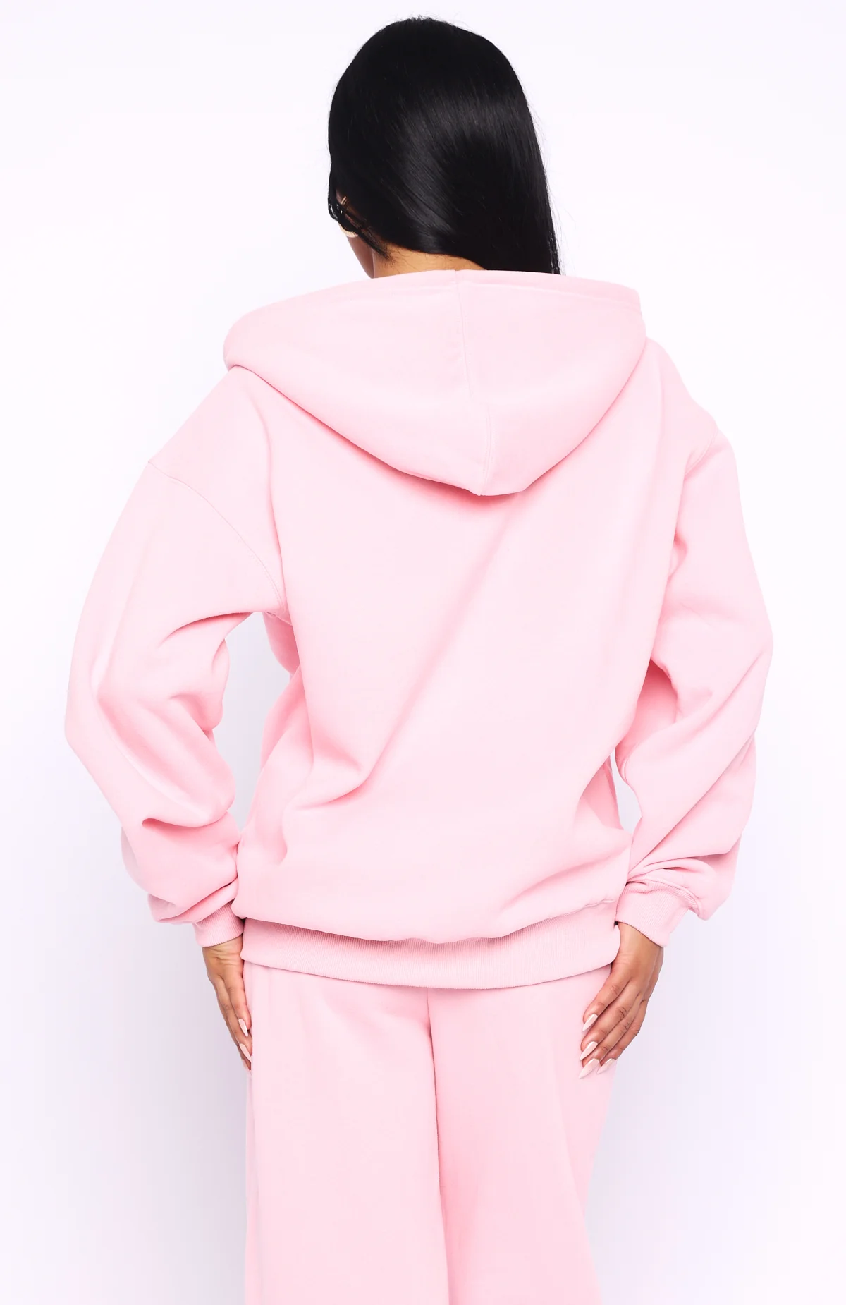 Ready To Go Zip Front Hoodie Pink