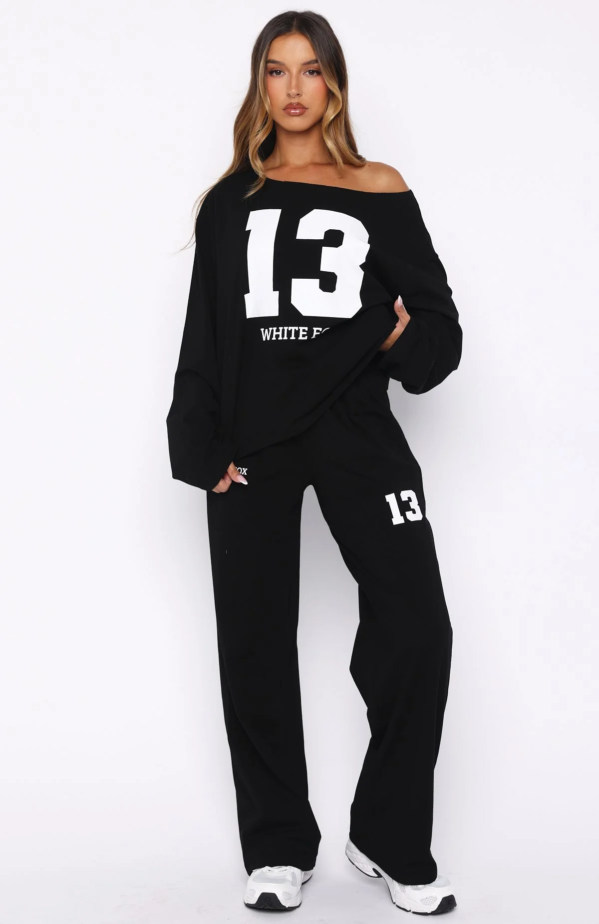 Only One Left Track Pants Black