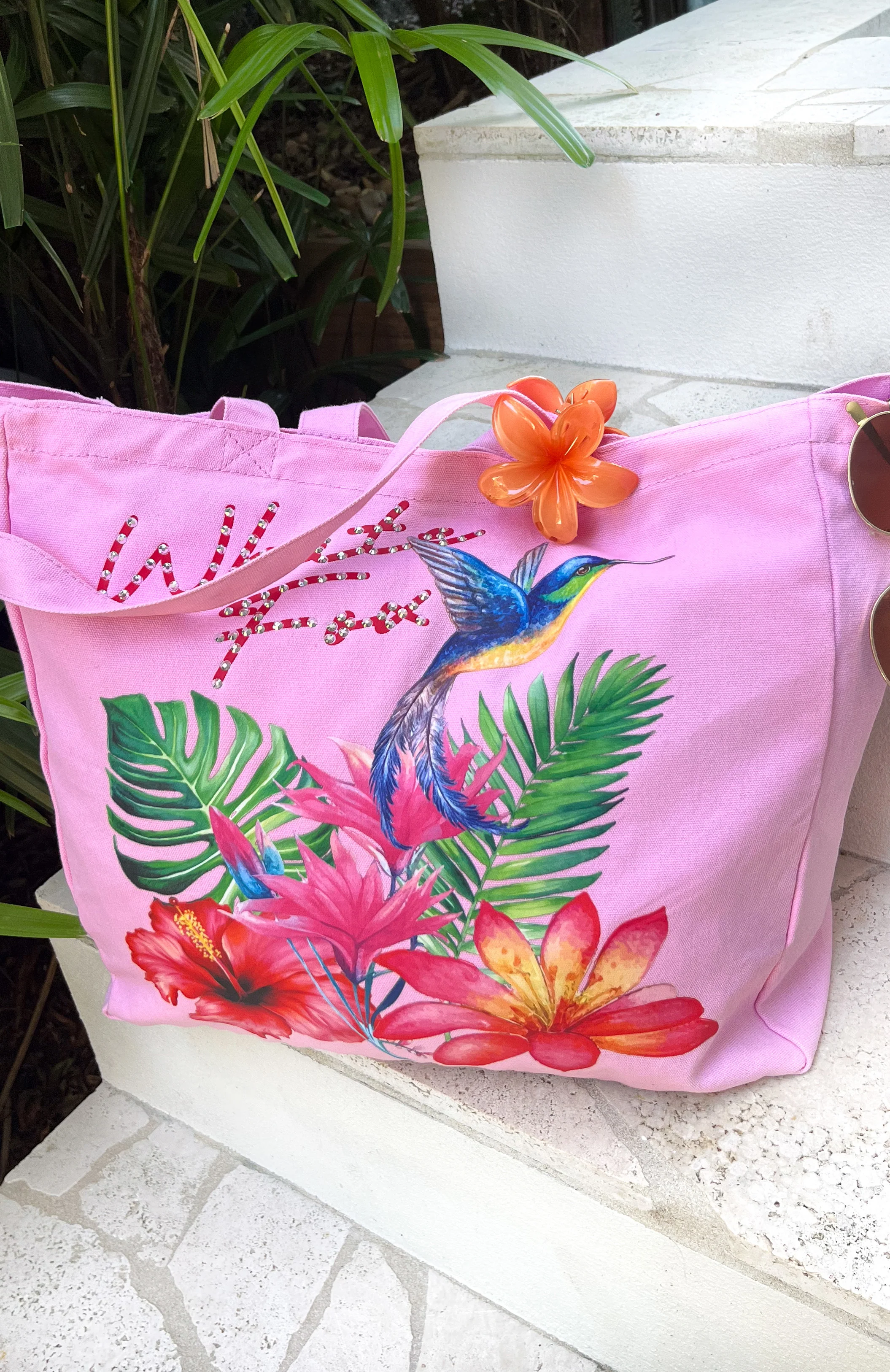 Morning Calm Tote Bag Pink