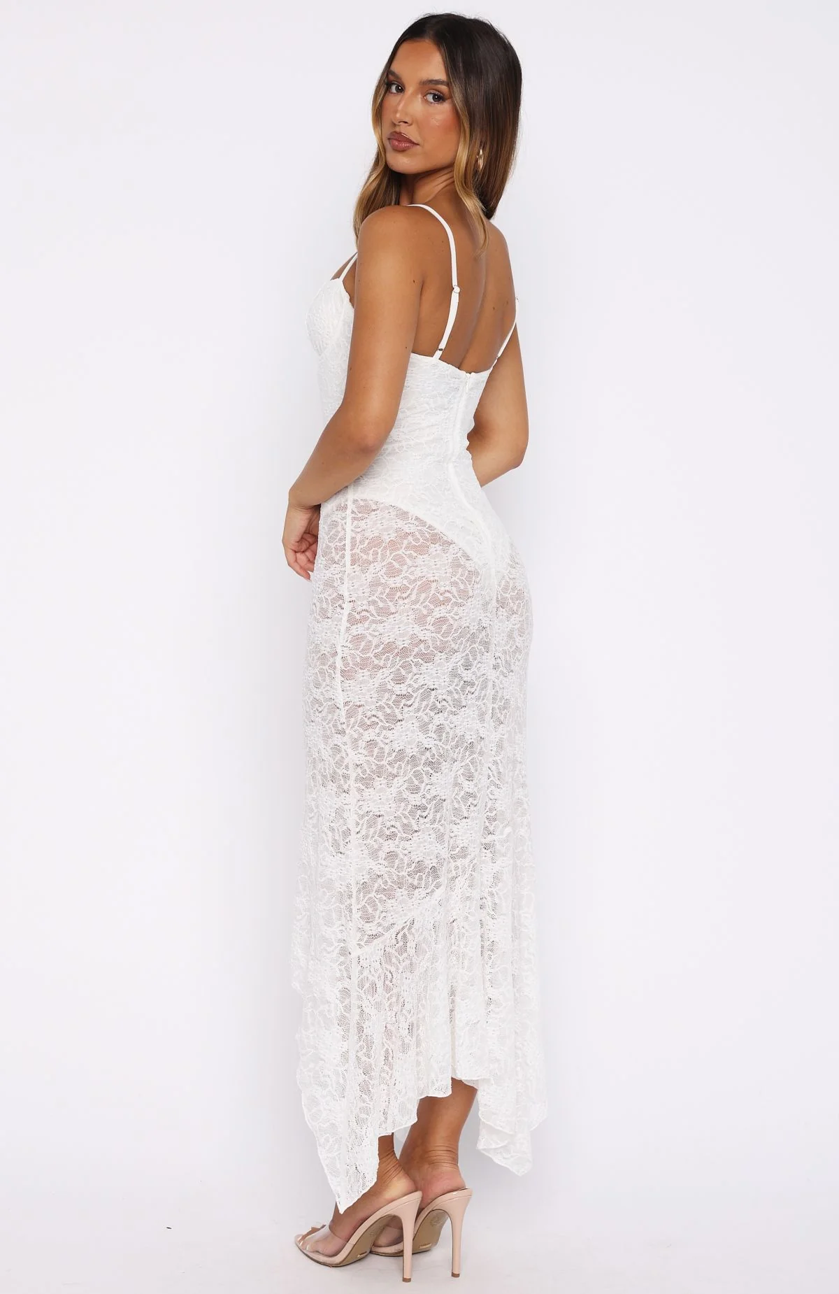 Darling Girl Midi Dress White