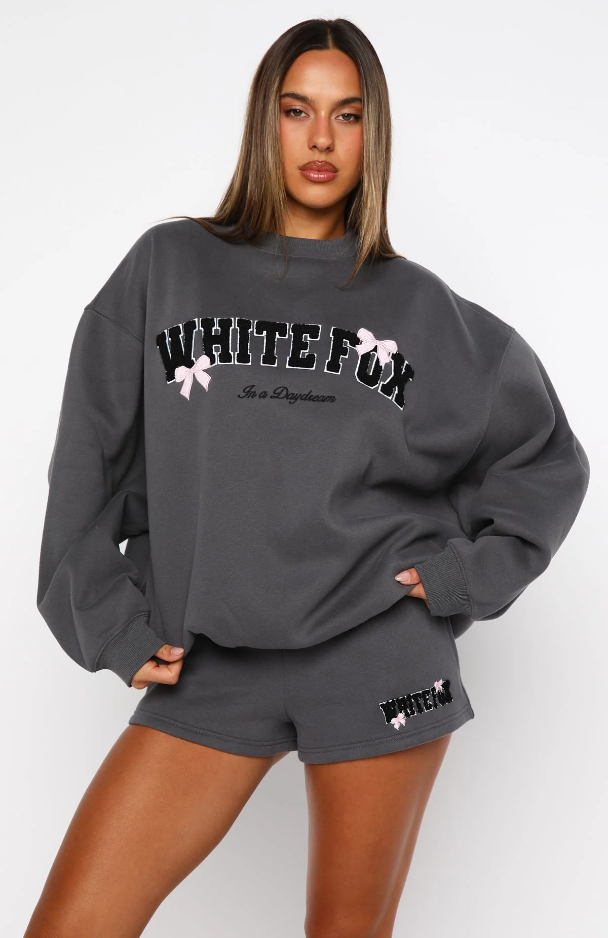 Daydreamers Madeline Drop Shoulder Sweater Volcanic