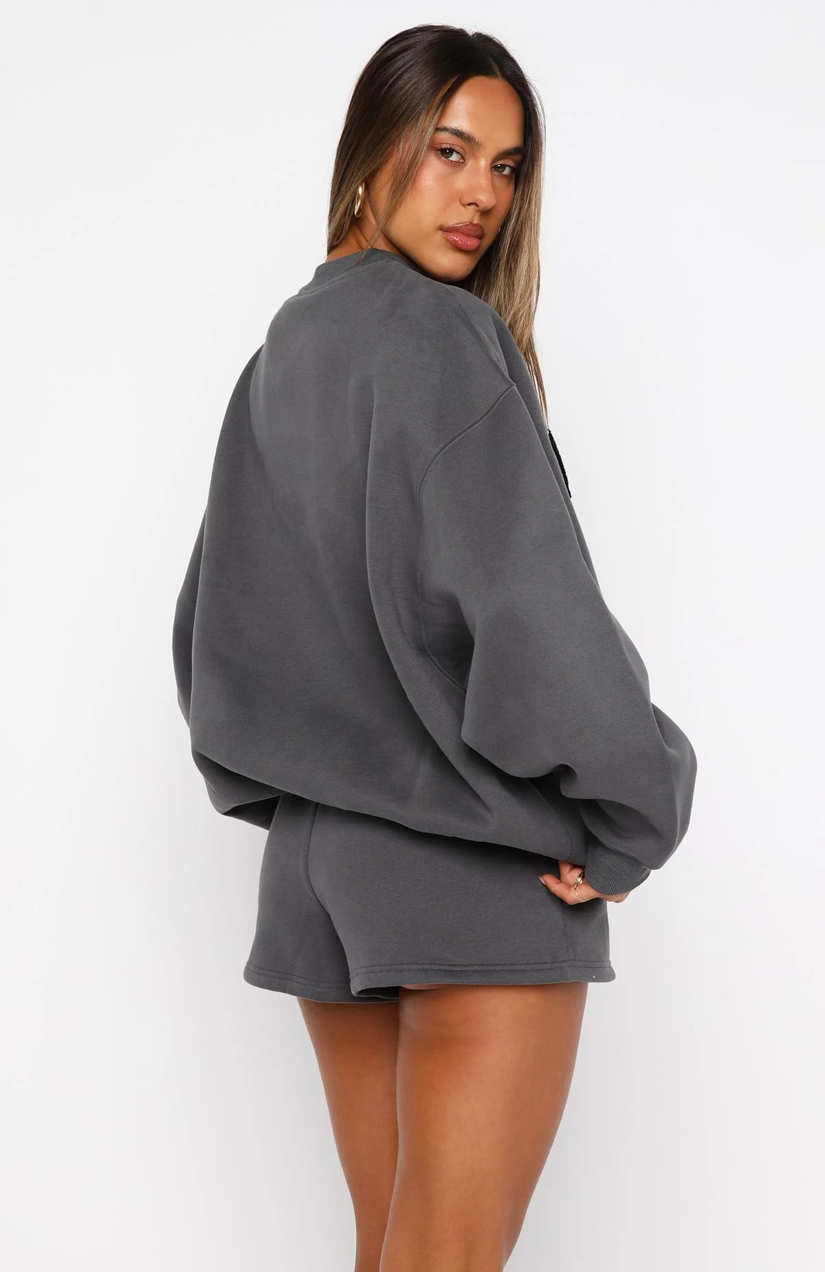 Daydreamers Madeline Drop Shoulder Sweater Volcanic