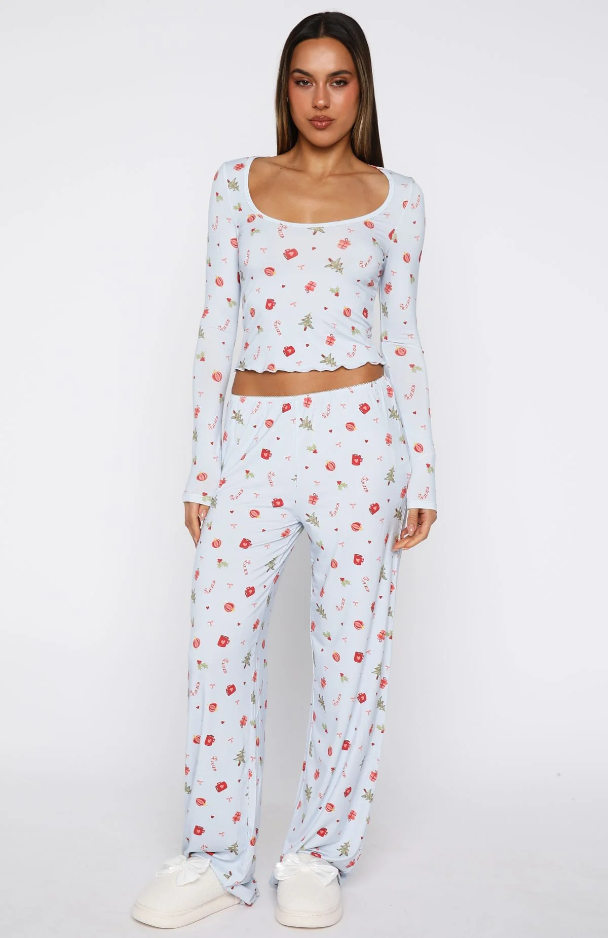 Dreamy Long Sleeve Pyjama Top Jingle Joy