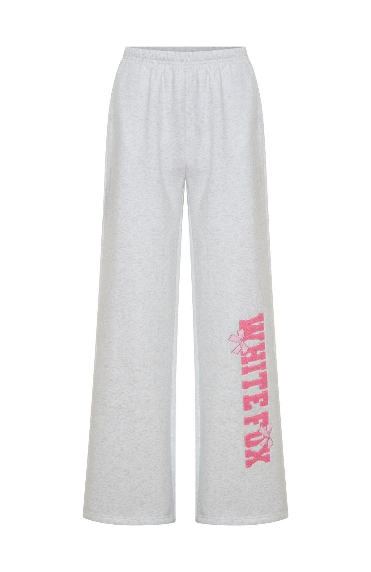 Daydreamers Madeline Wide Leg Sweatpants Grey Marle