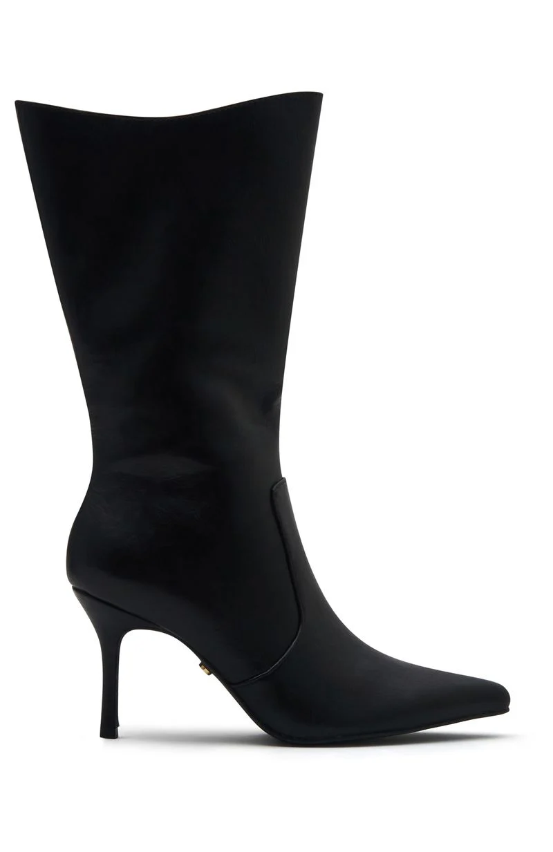 Myla Calf Boots Vintage Black