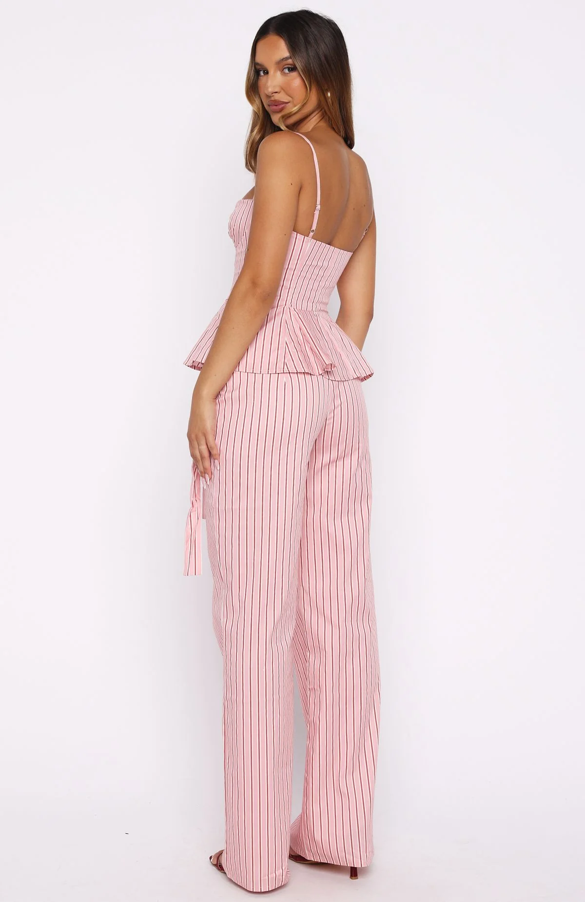 Tempt Me Not Pants Pink Stripe