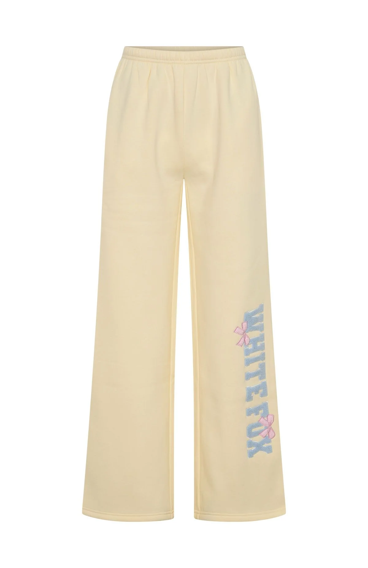 Daydreamers Madeline Wide Leg Sweatpants Lemon
