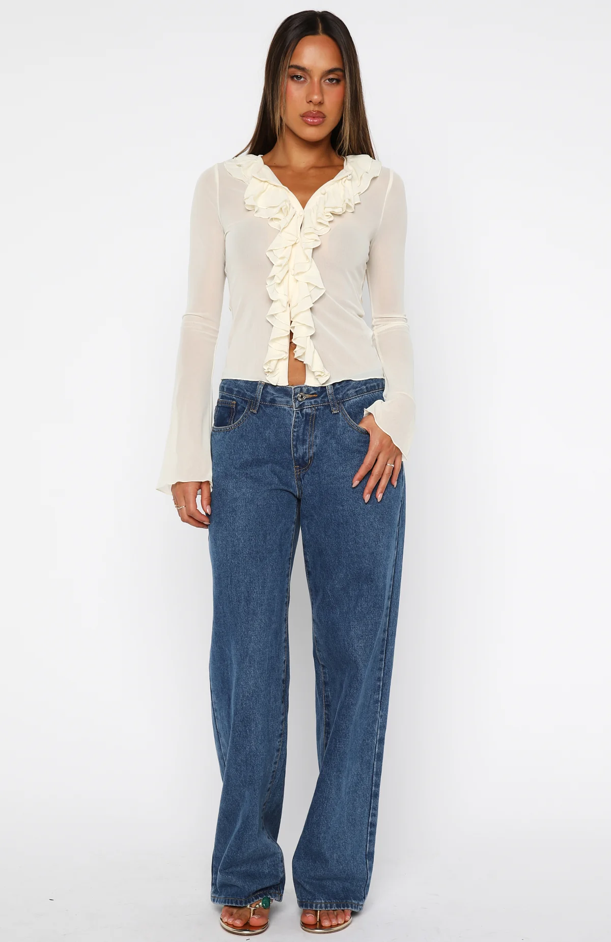 Just Me Long Sleeve Top Butter