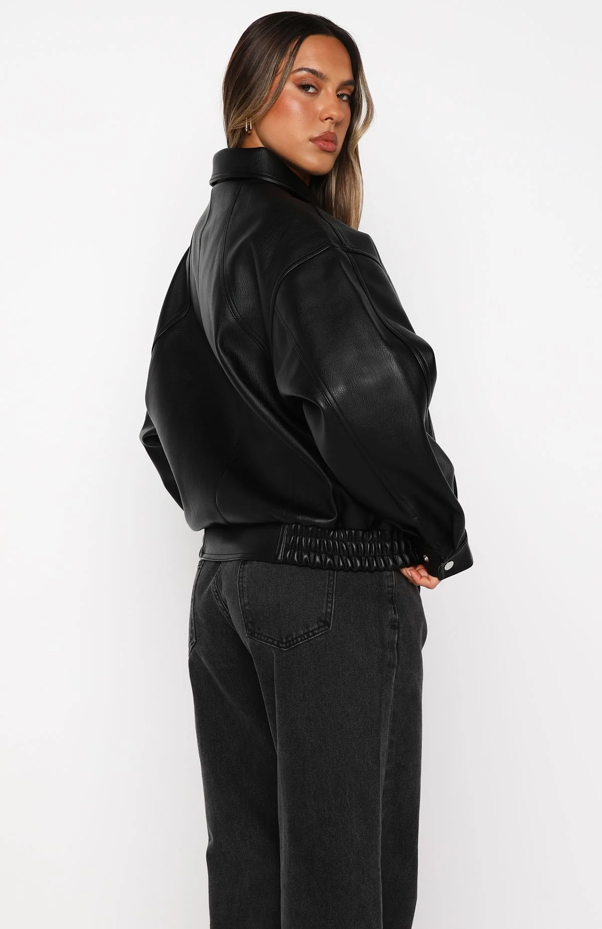 Retrograde PU Jacket Black