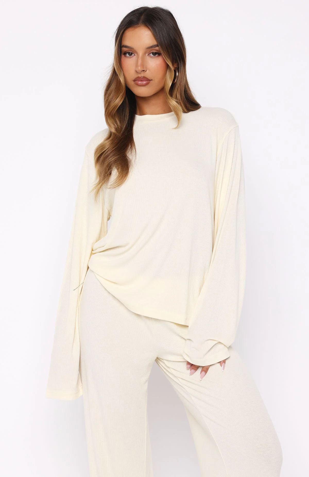 Wish Upon A Star Pyjama Long Sleeve Top Off White