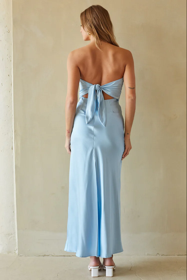 Romina Satin Maxi Dress