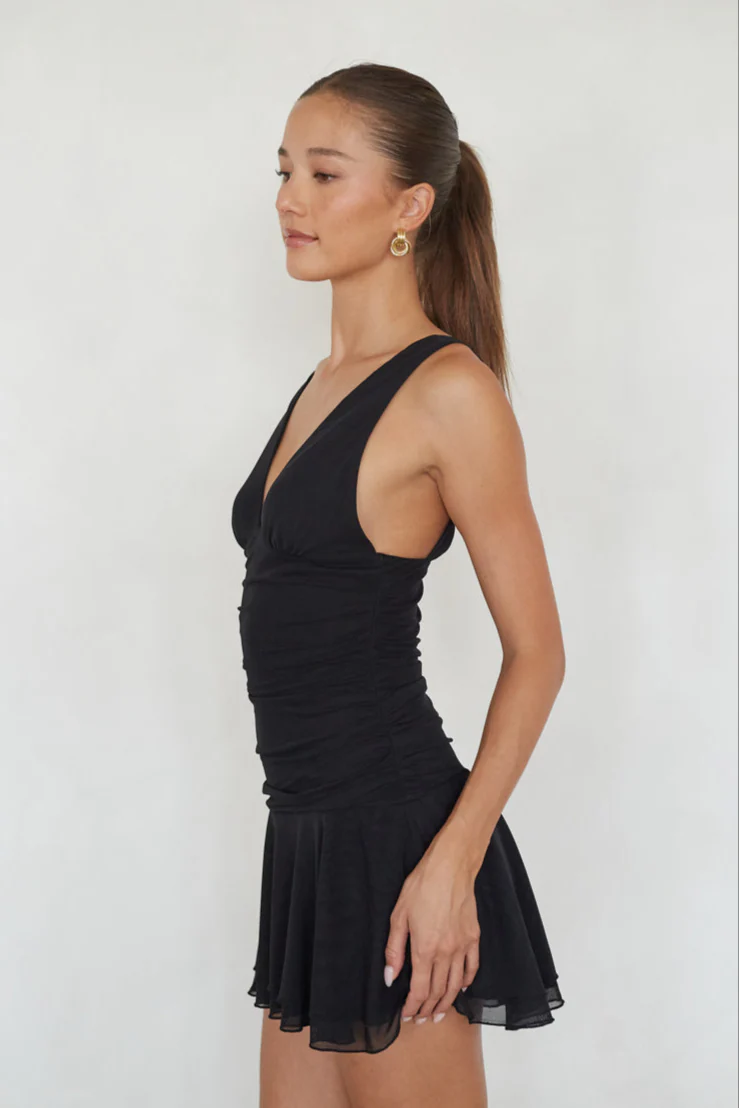 Quinley Drop Waist Mini Dress