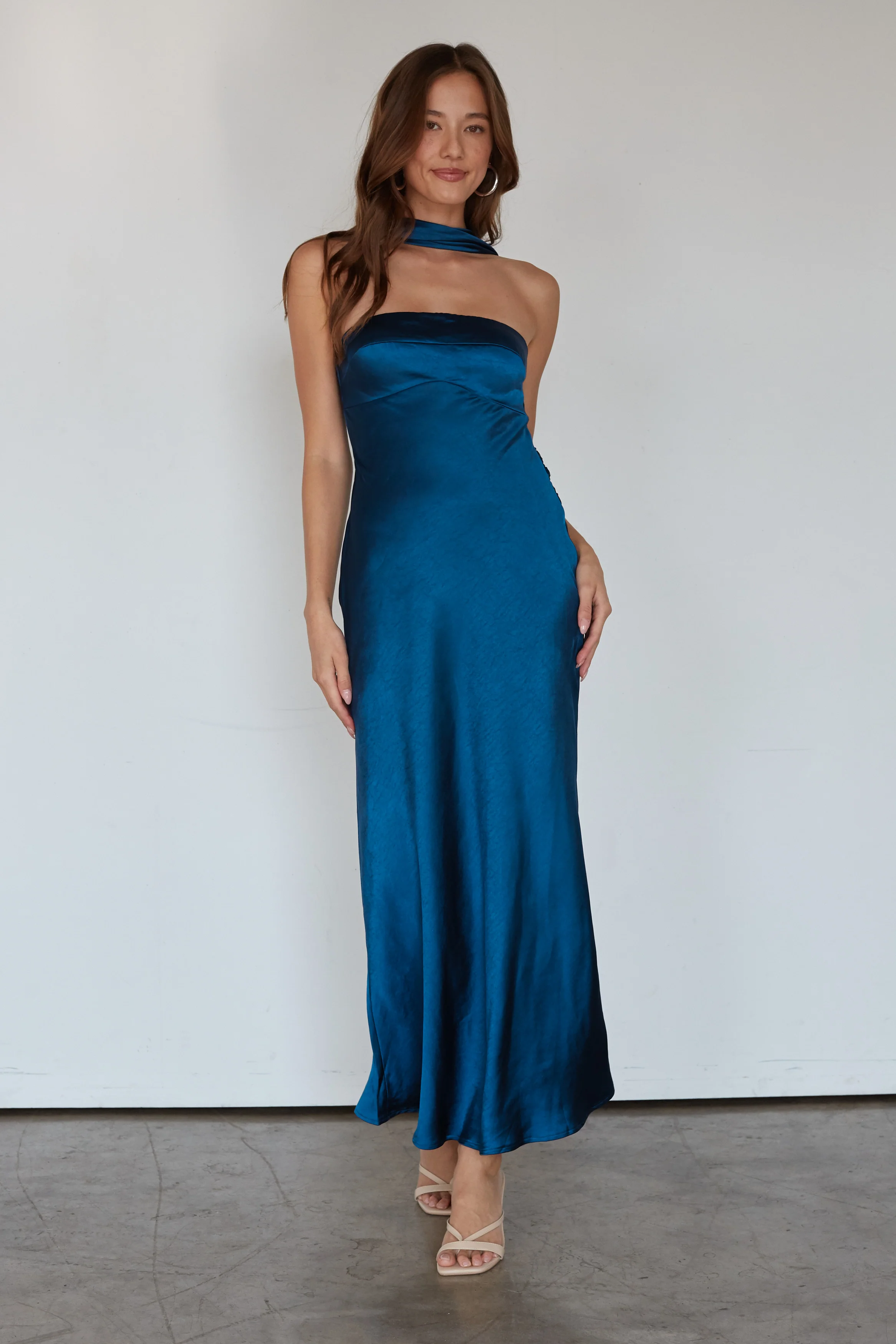 Erin Satin Maxi Dress