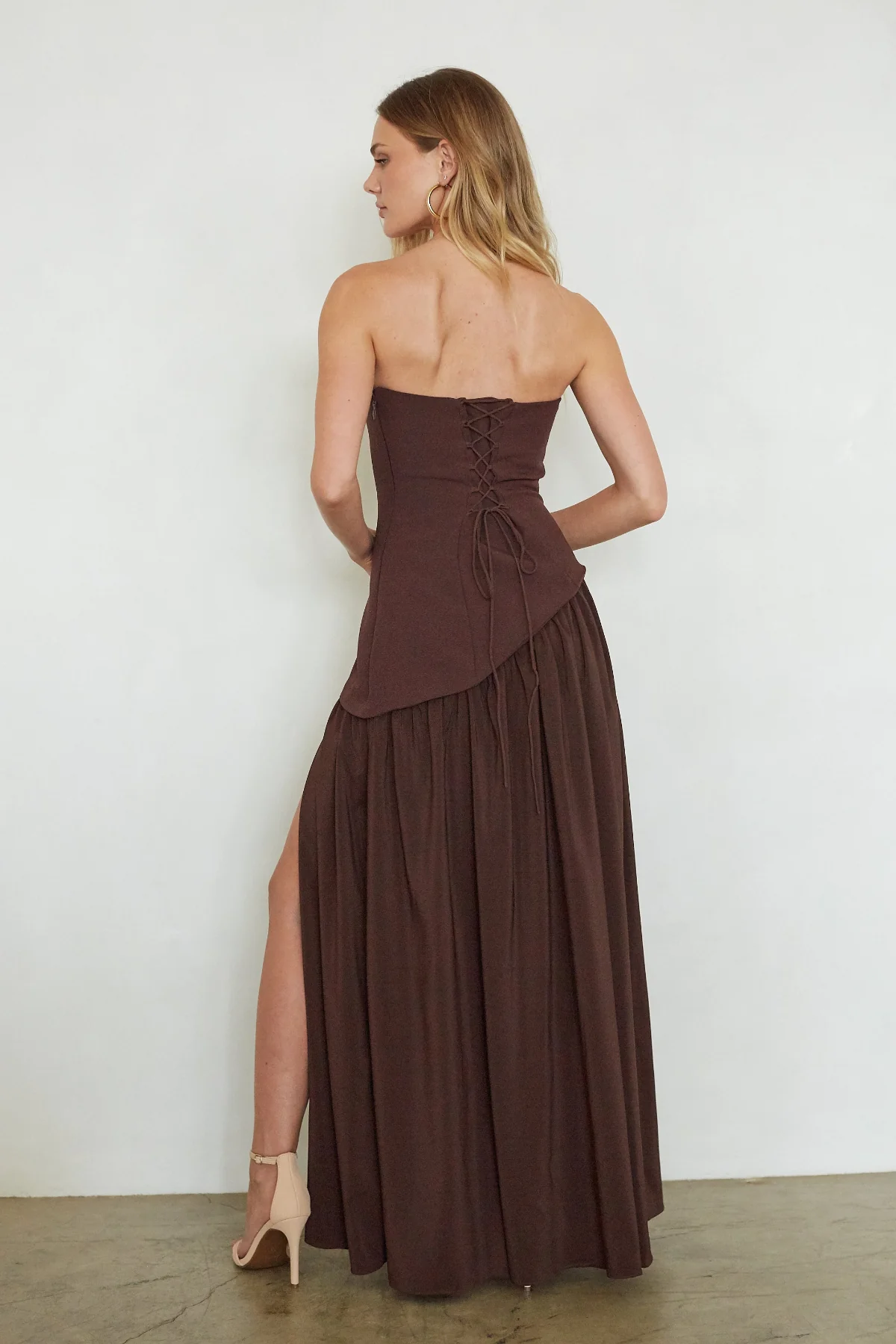 Retta Asymmetrical Maxi Dress