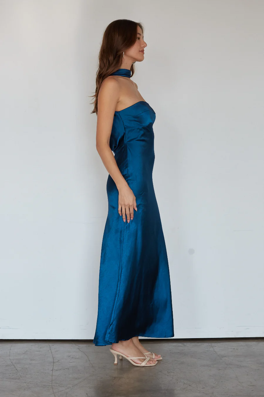 Erin Satin Maxi Dress