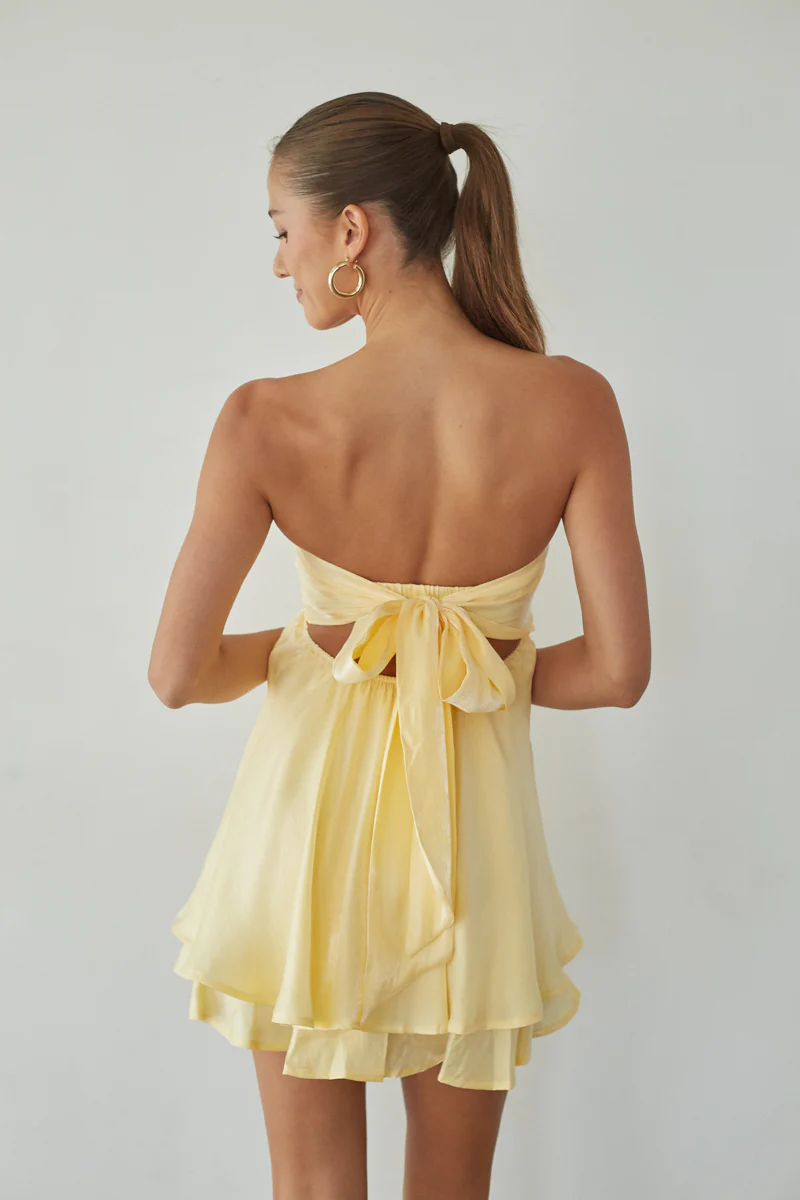 Gabby Twist Babydoll Dress