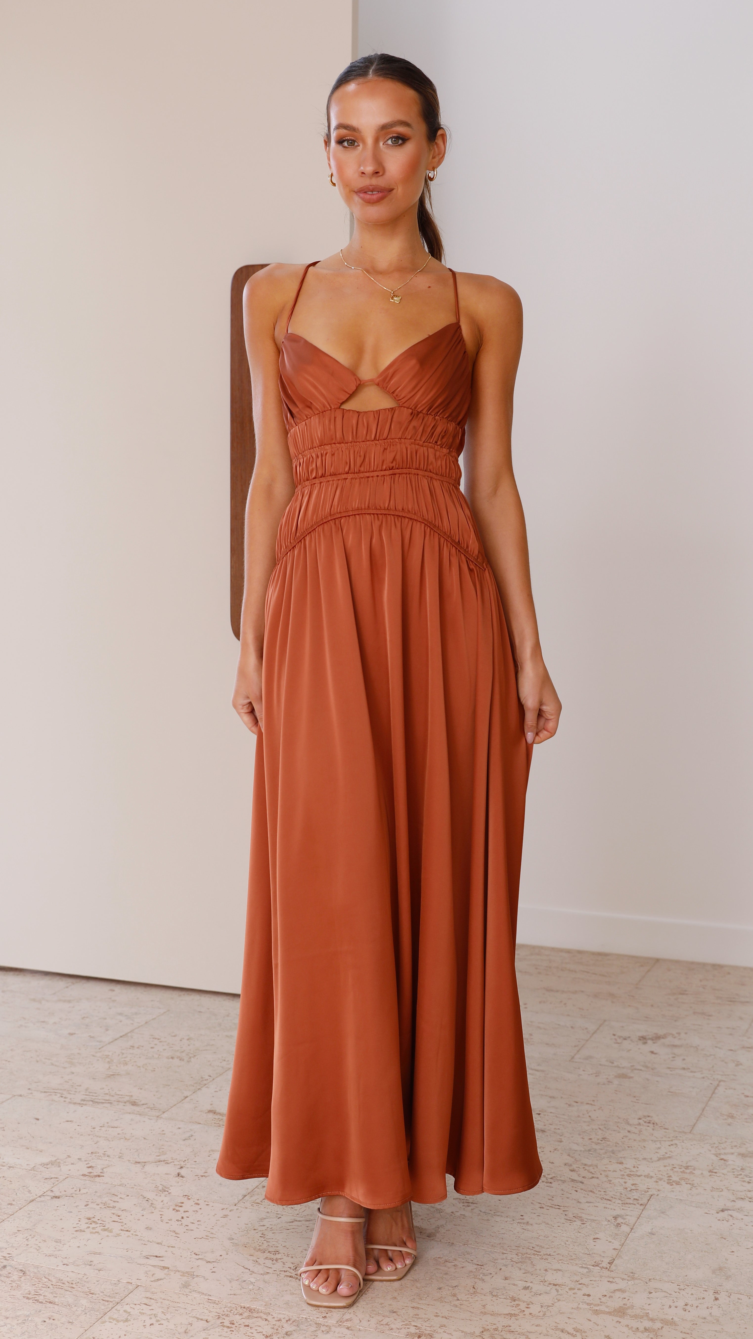 Elle Maxi Dress - Copper