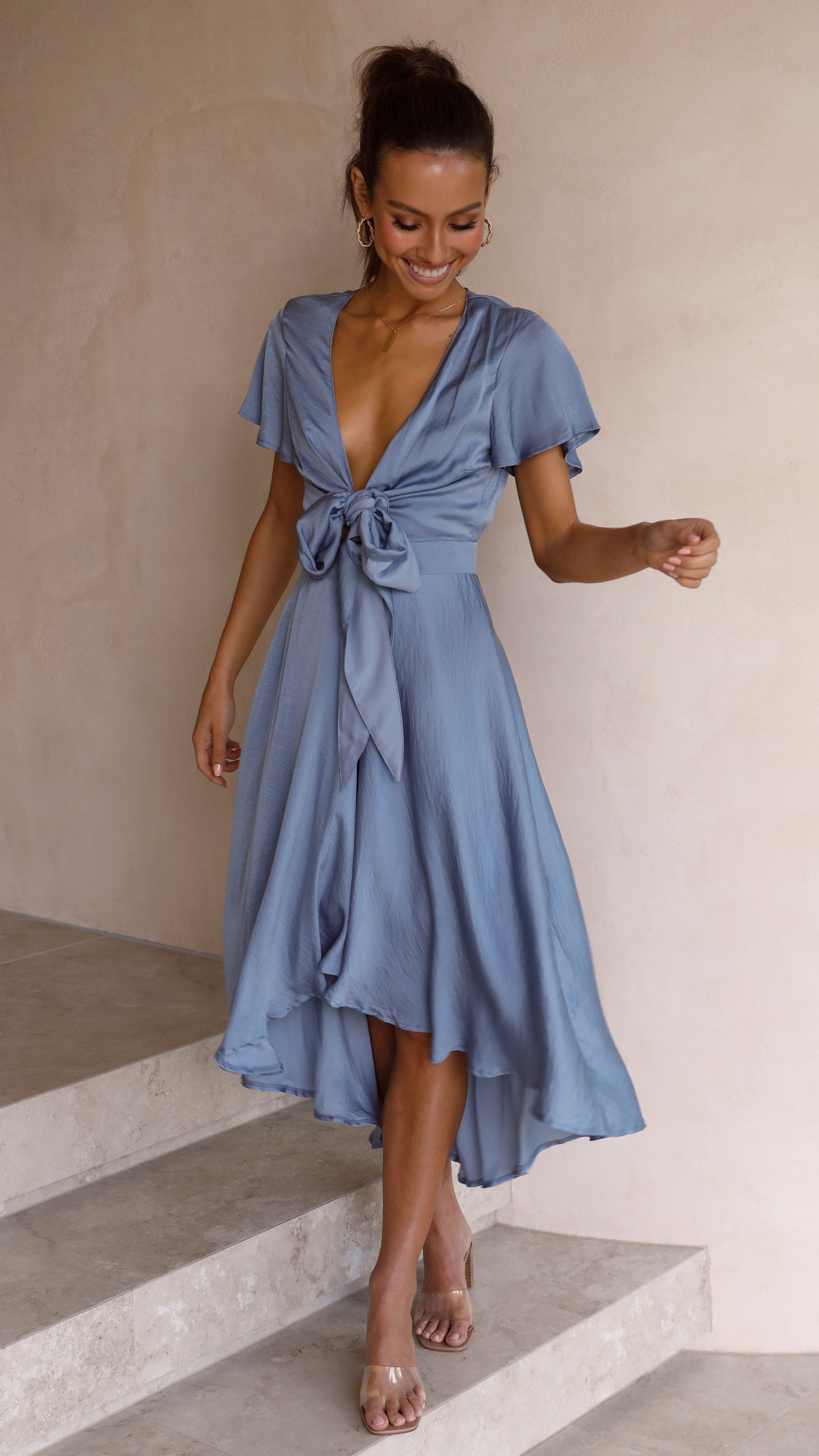 Sunny Daze Dress - Steel Blue