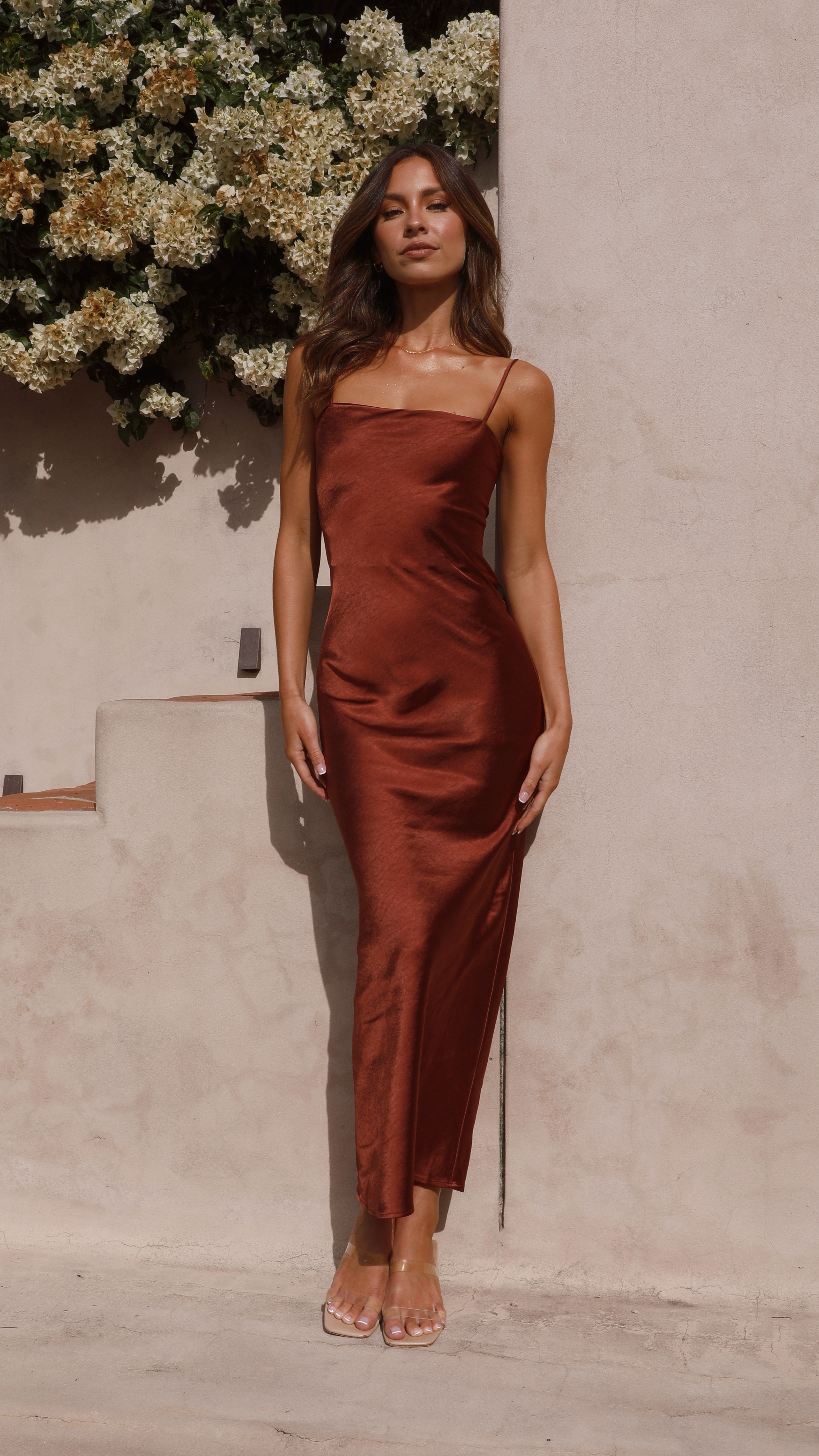 Keira Maxi Dress - Rust