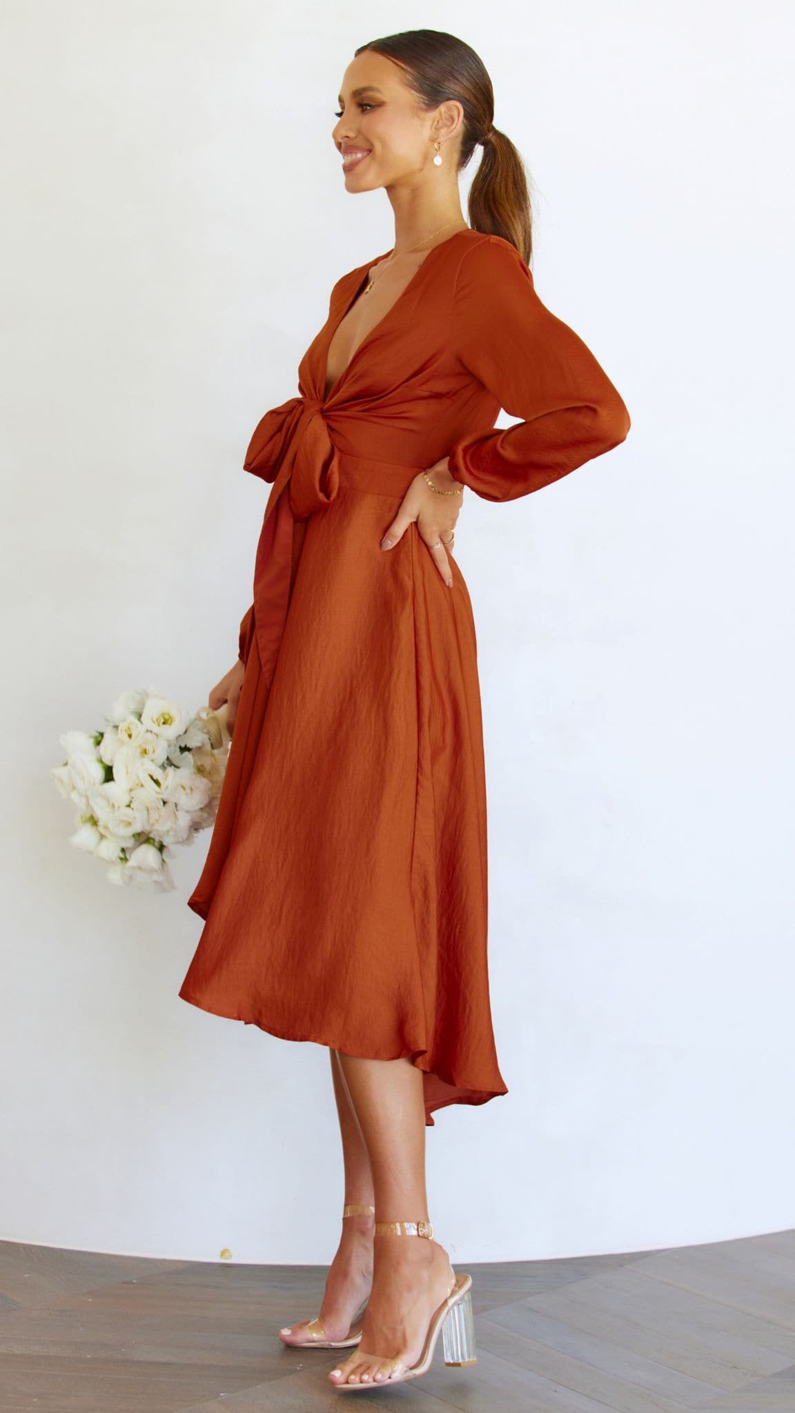 Starry Nights Dress - Rust