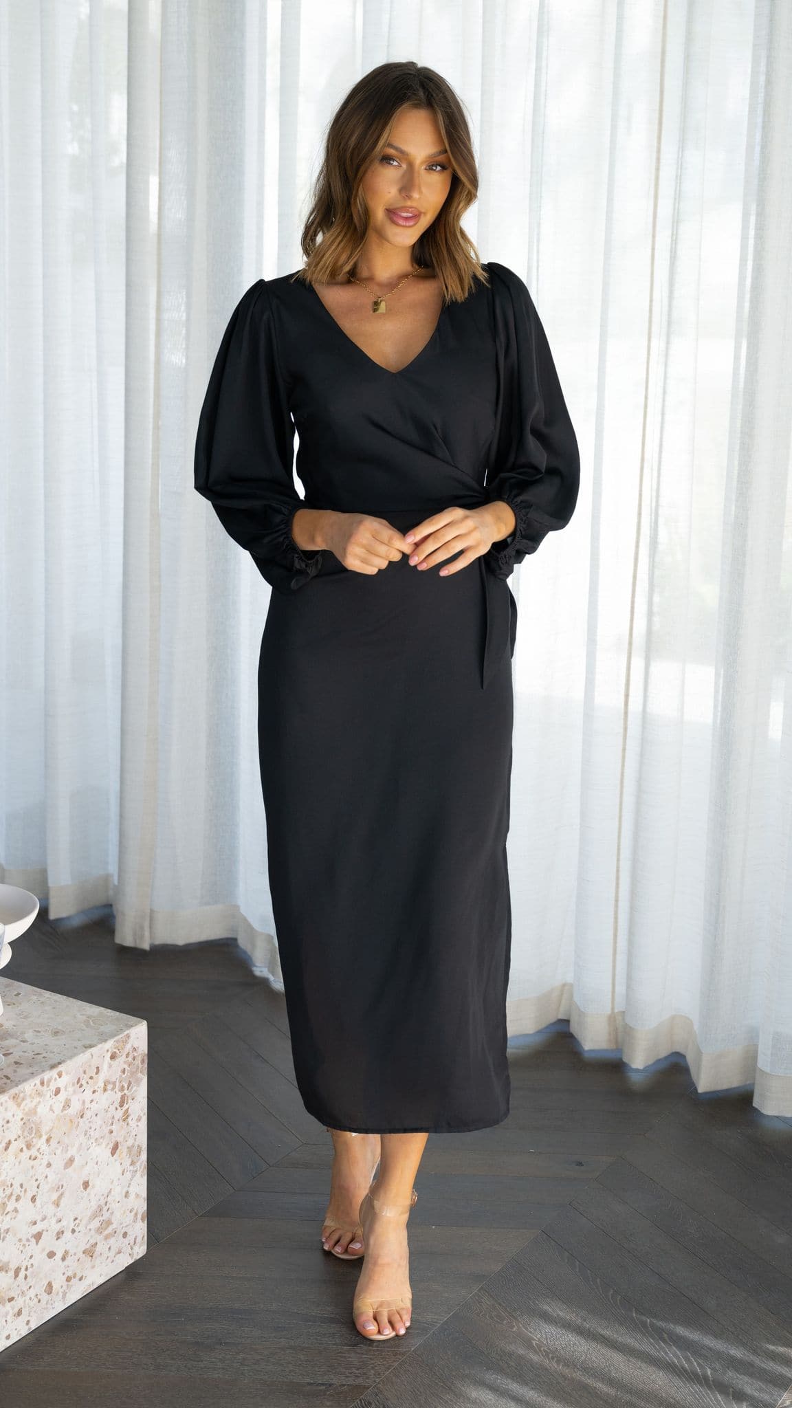 Meilani Midi Dress - Black