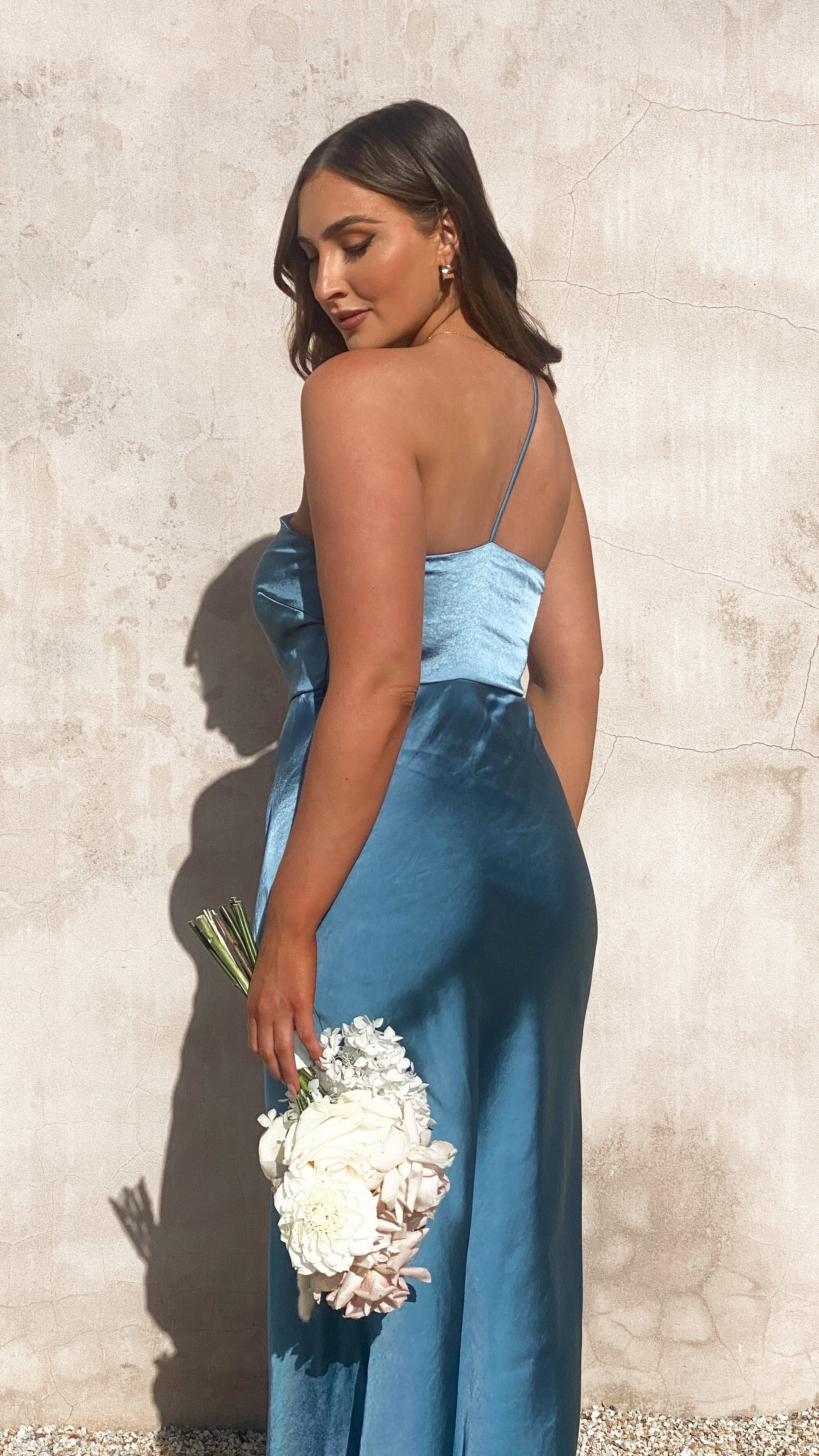 Margot Maxi Dress - Steel Blue