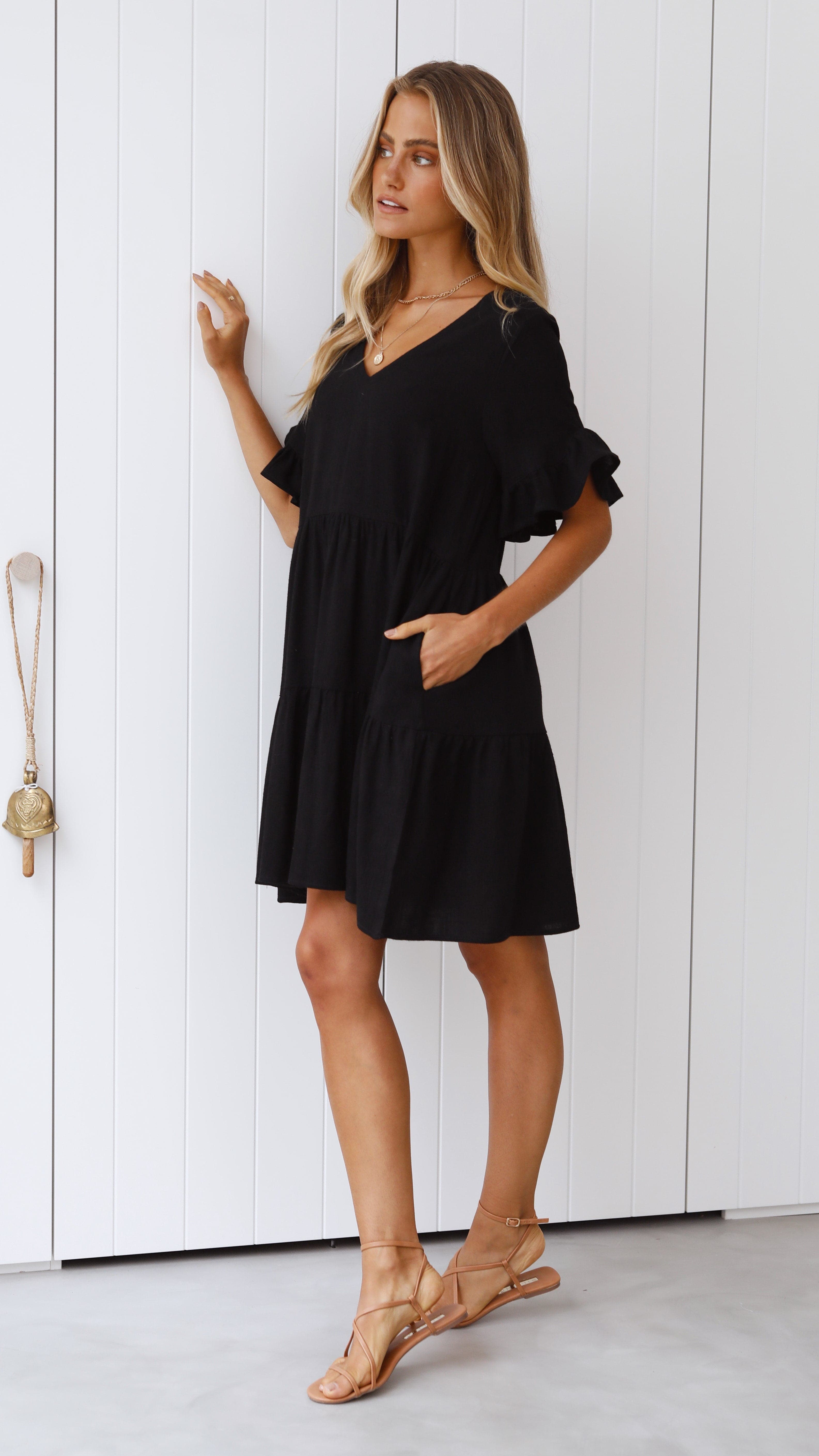 Mariah Mini Dress - Black
