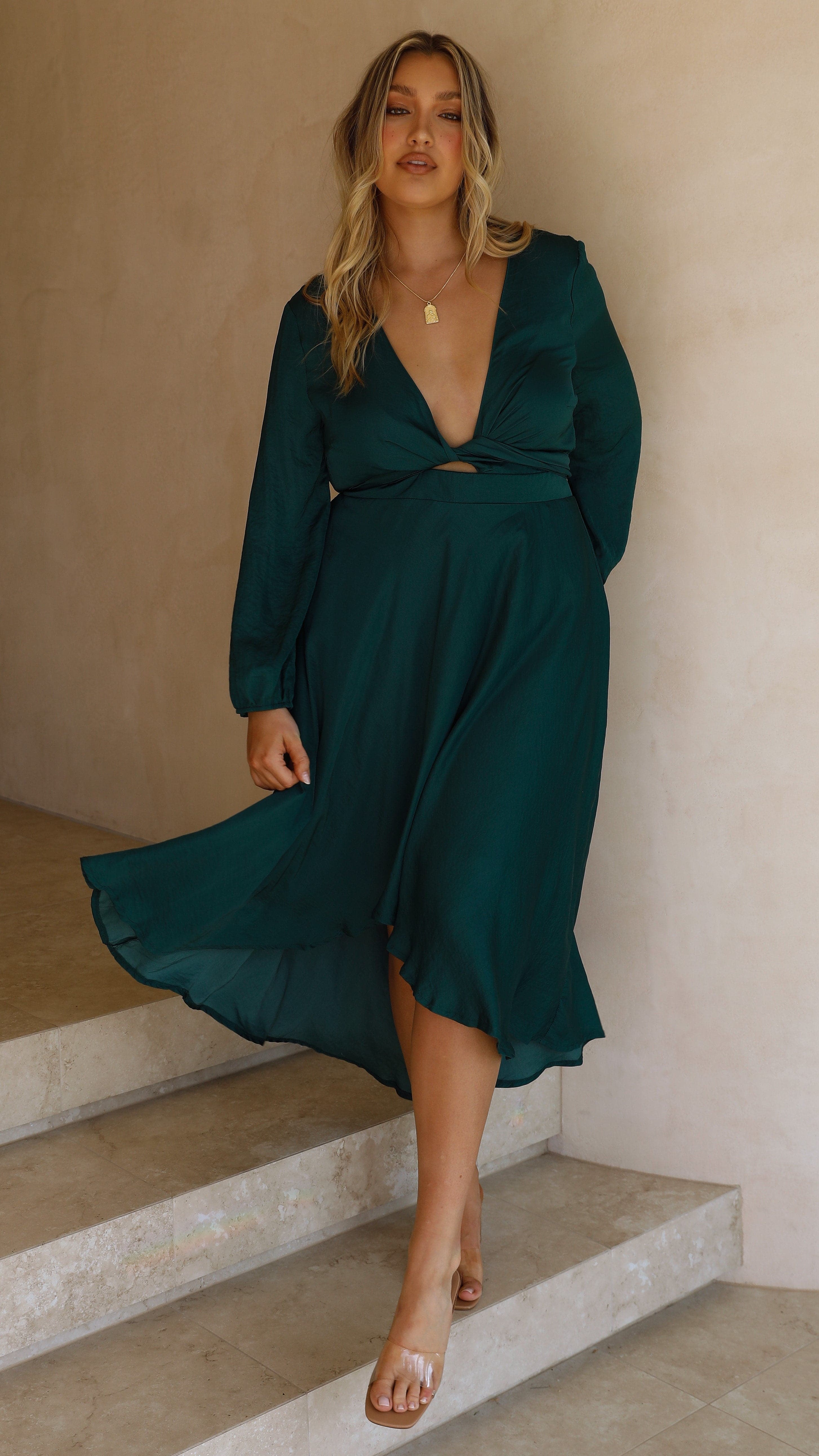 Starry Nights Dress - Emerald