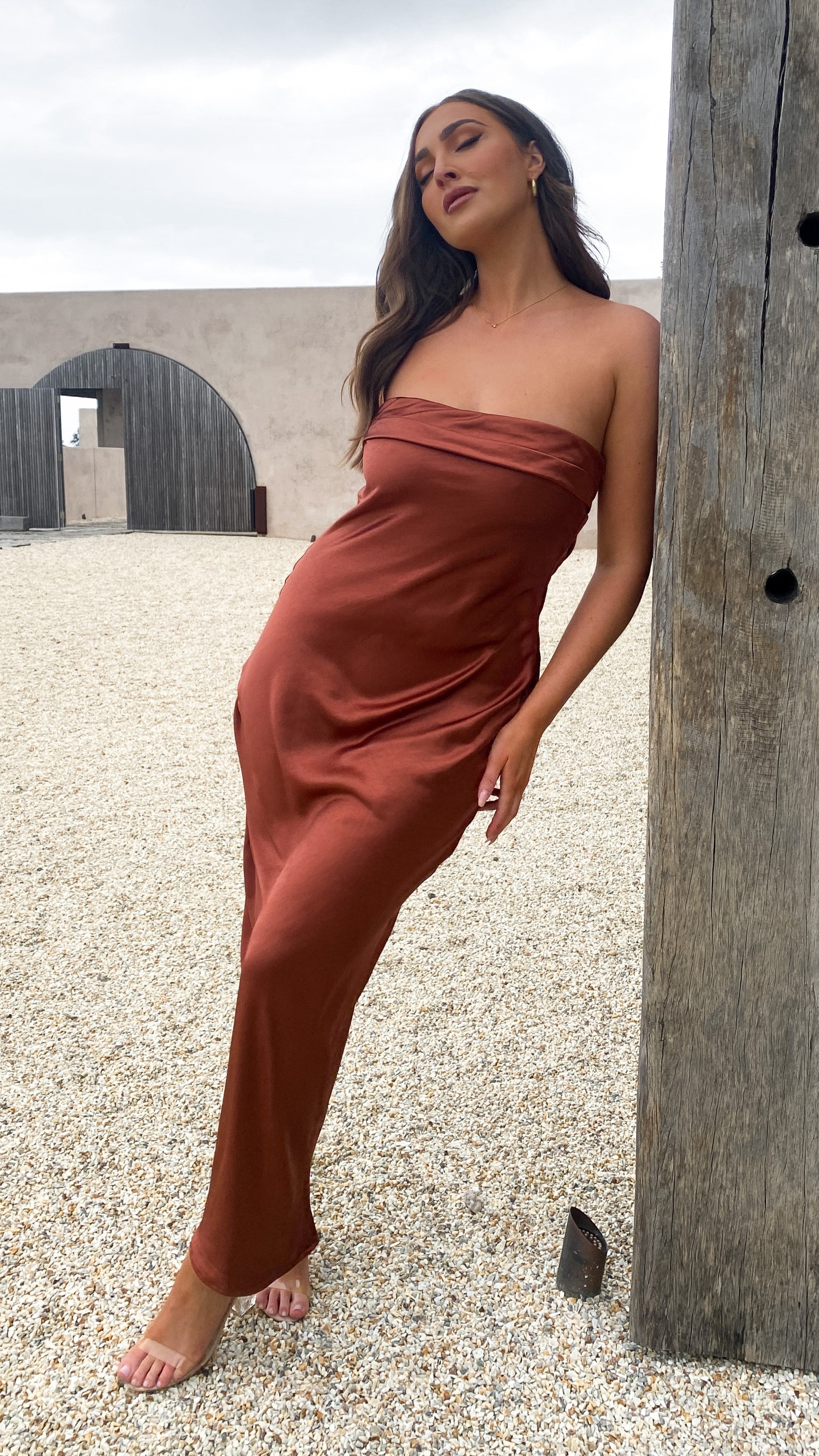 Gisele Maxi Dress - Rust