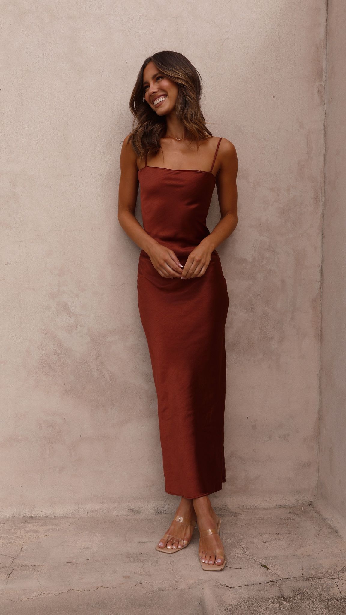 Keira Maxi Dress - Rust