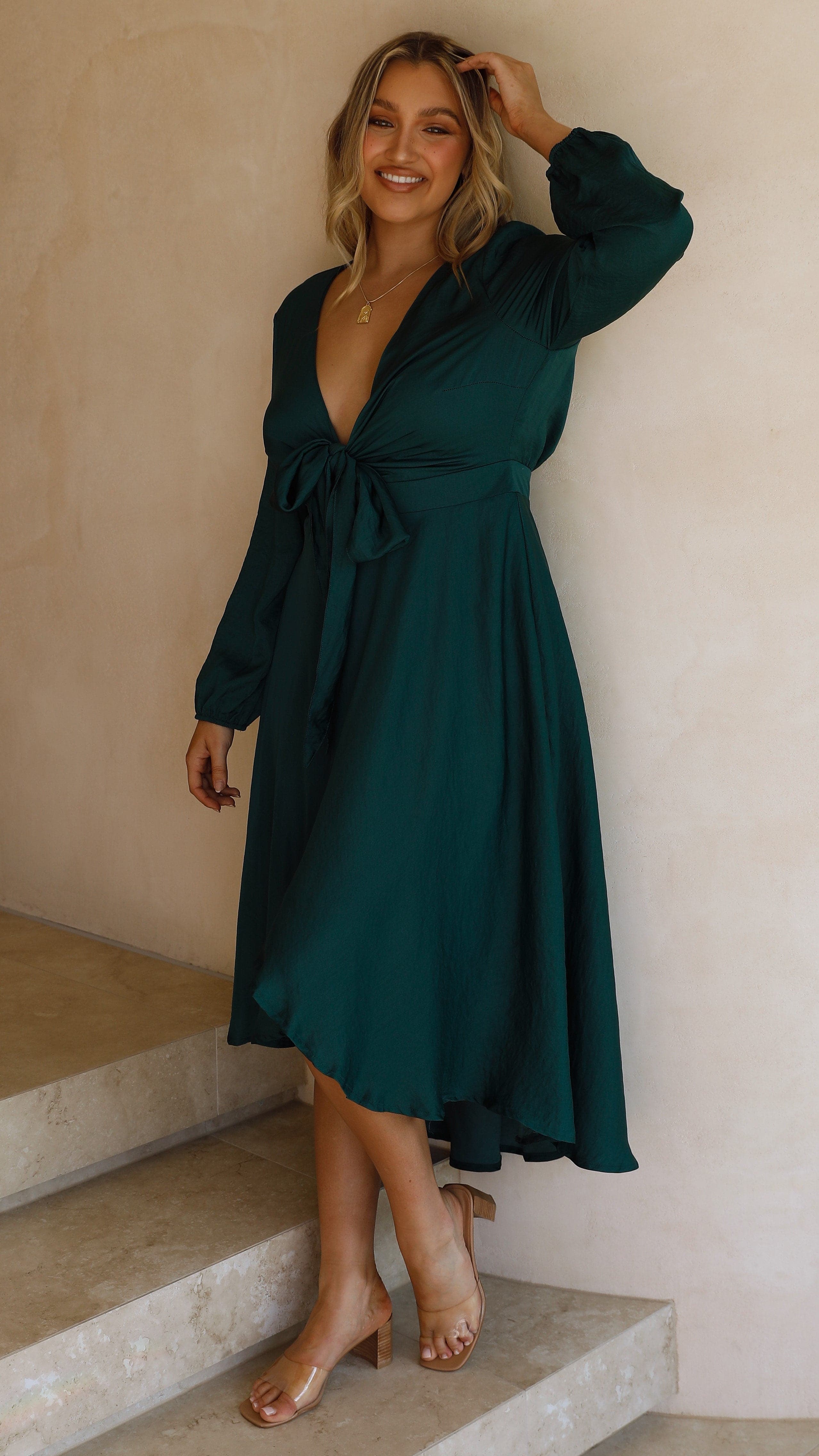 Starry Nights Dress - Emerald