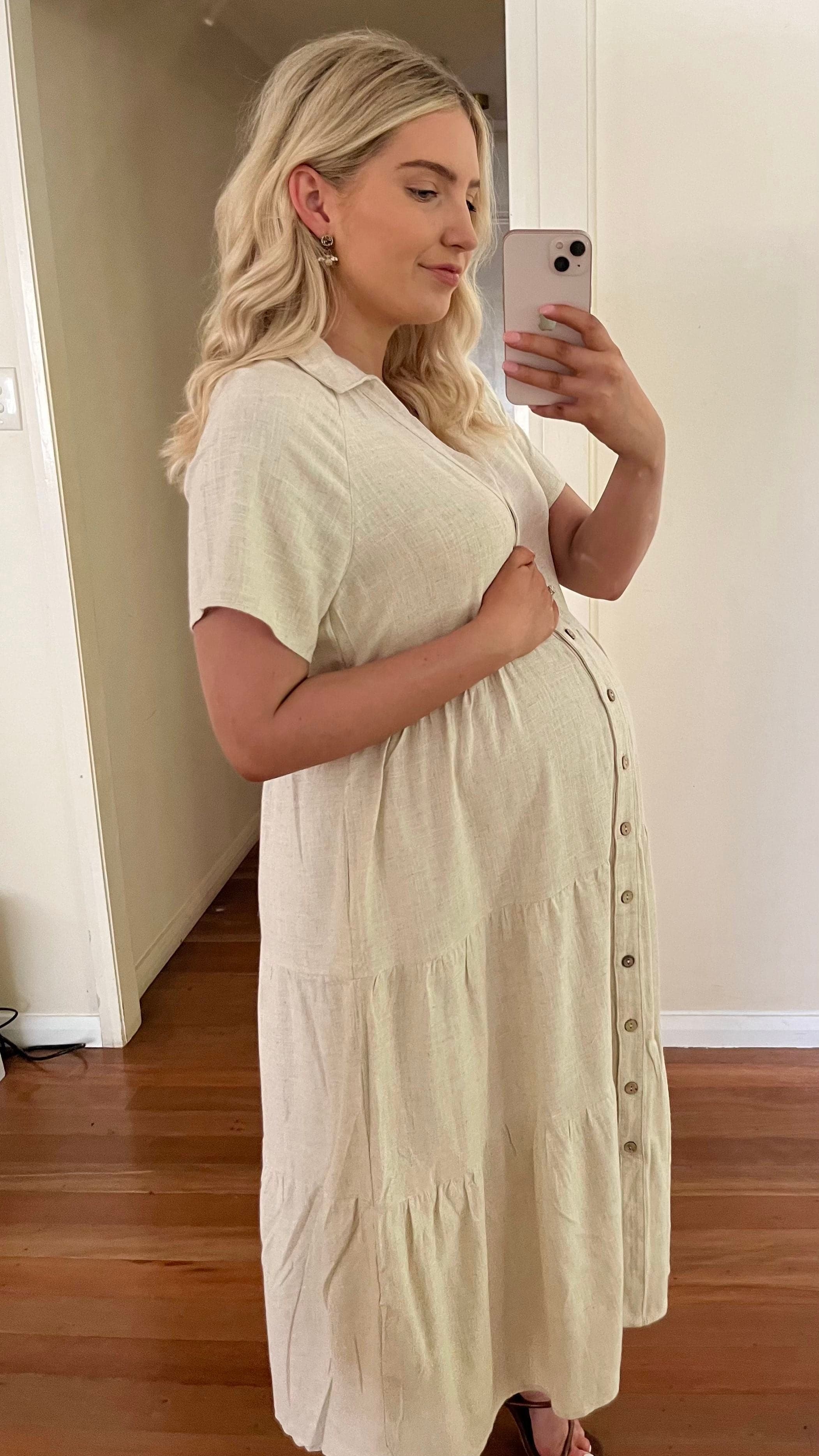 Kimberly Midi Dress - Natural