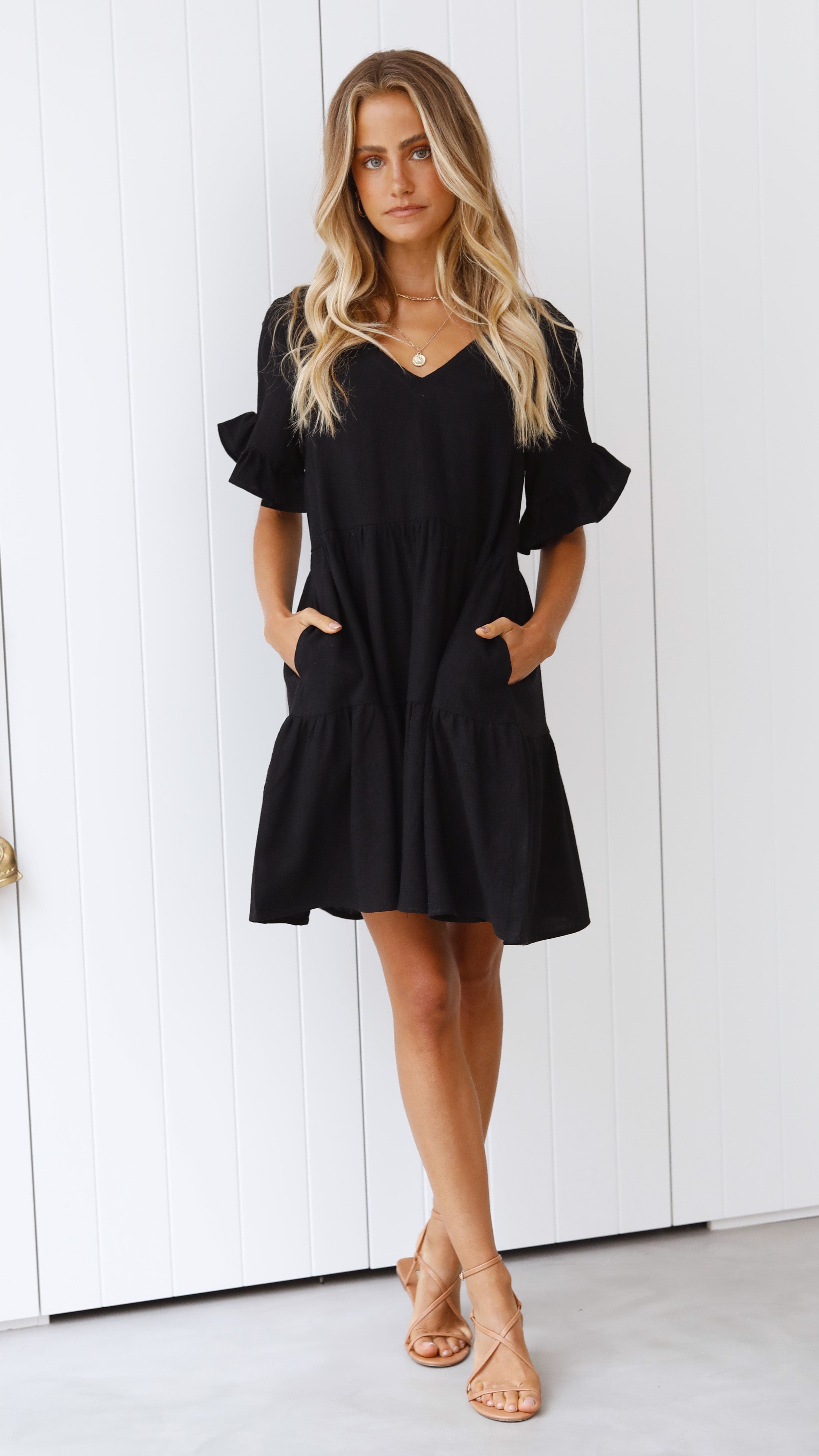 Mariah Mini Dress - Black