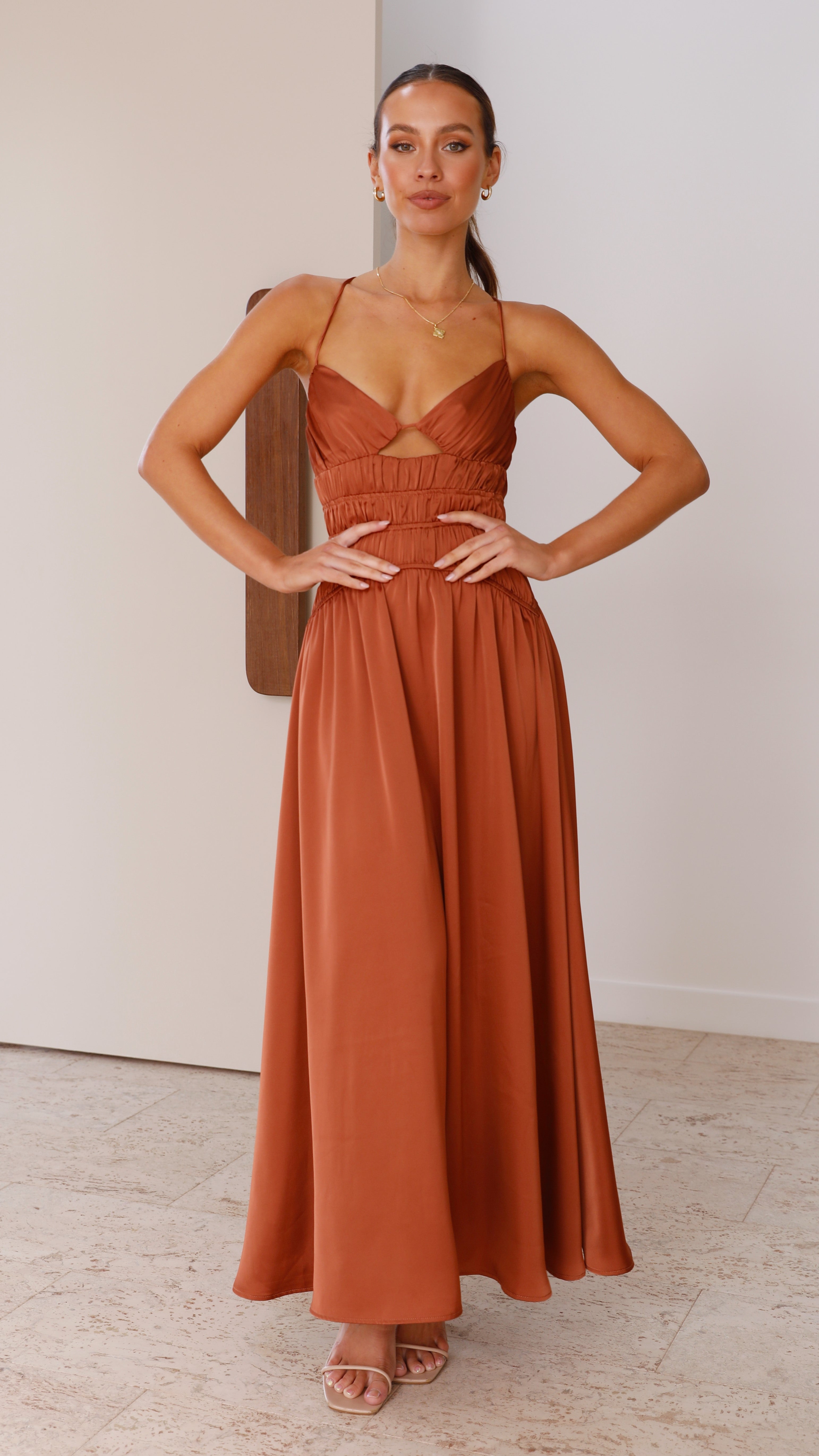 Elle Maxi Dress - Copper