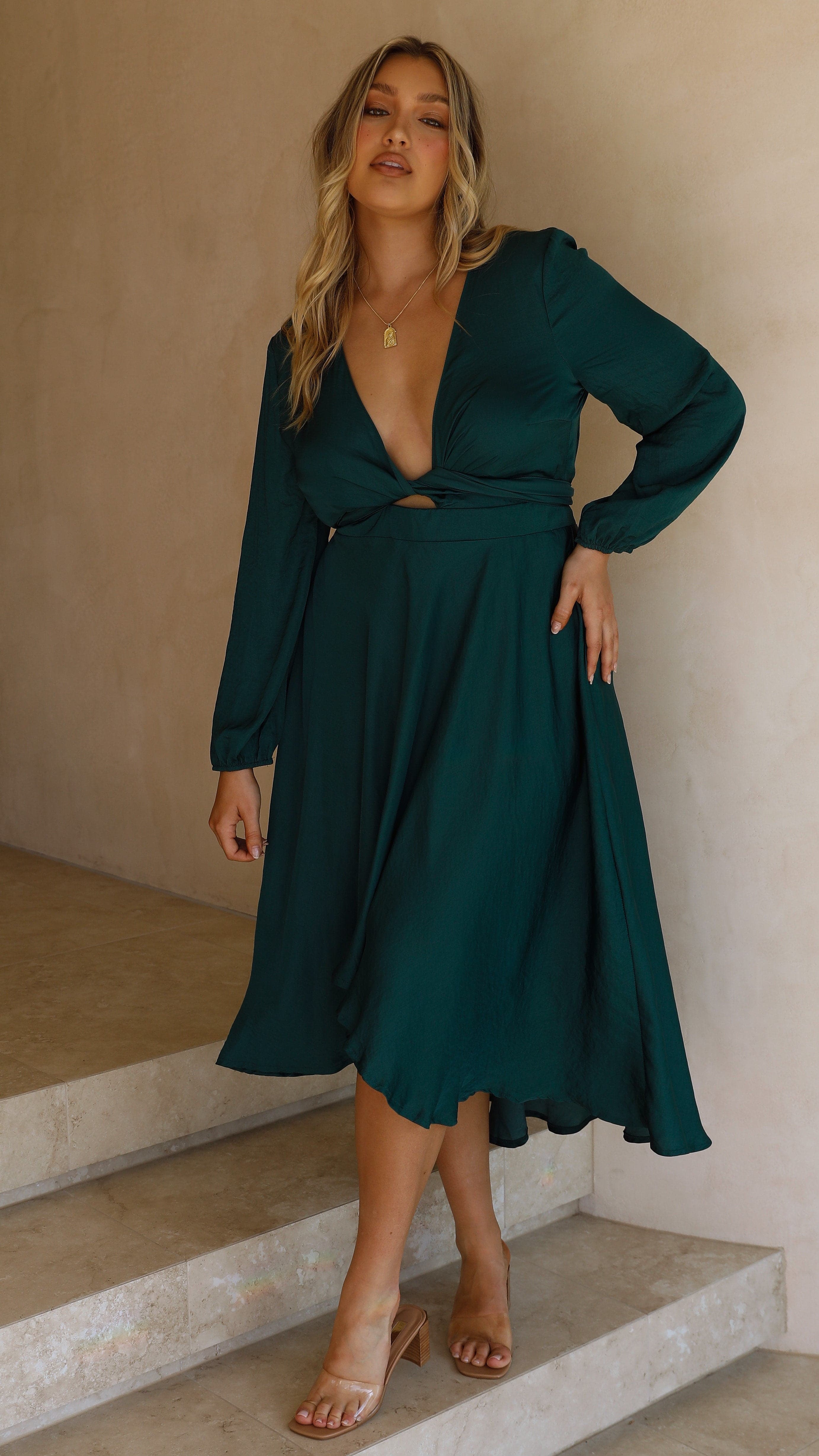 Starry Nights Dress - Emerald