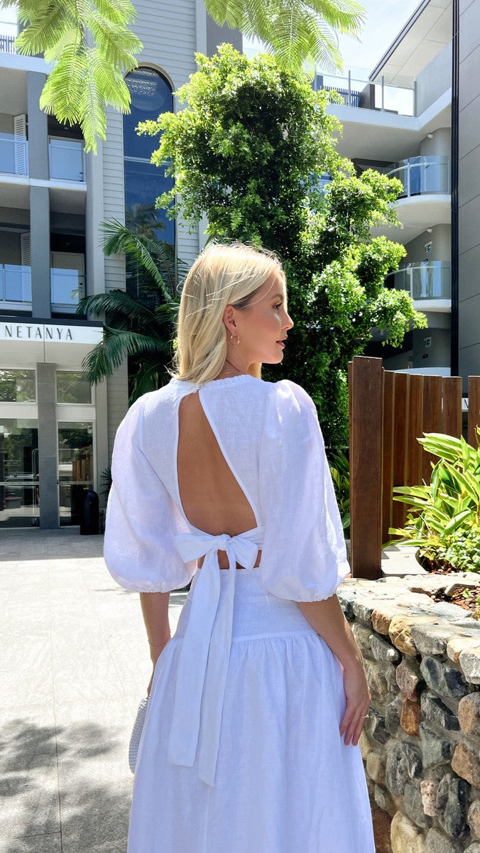 Lea Maxi Skirt - White