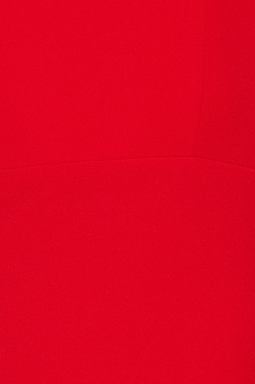 Girl In The Shadow Midi Dress Red