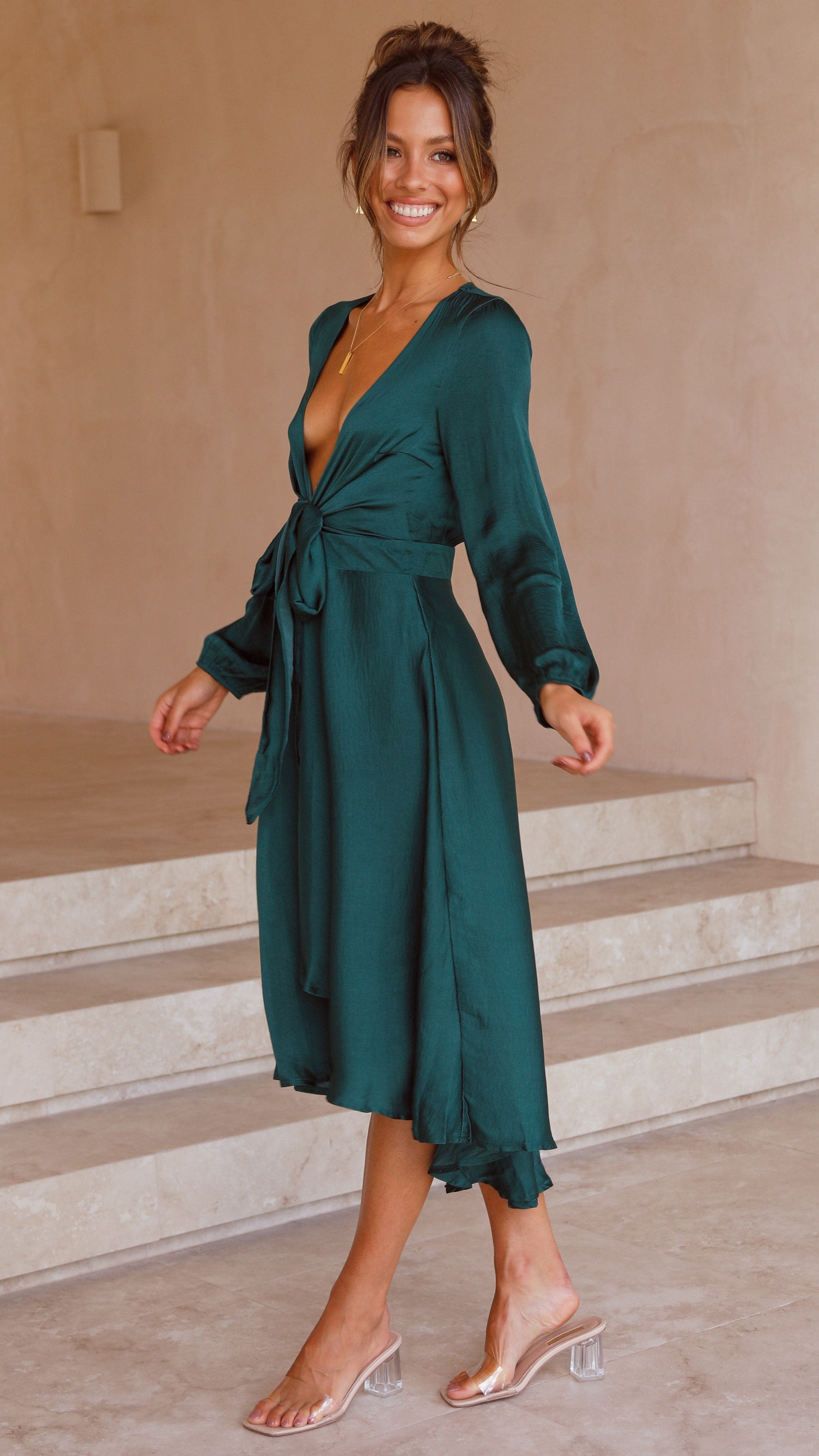 Starry Nights Dress - Emerald