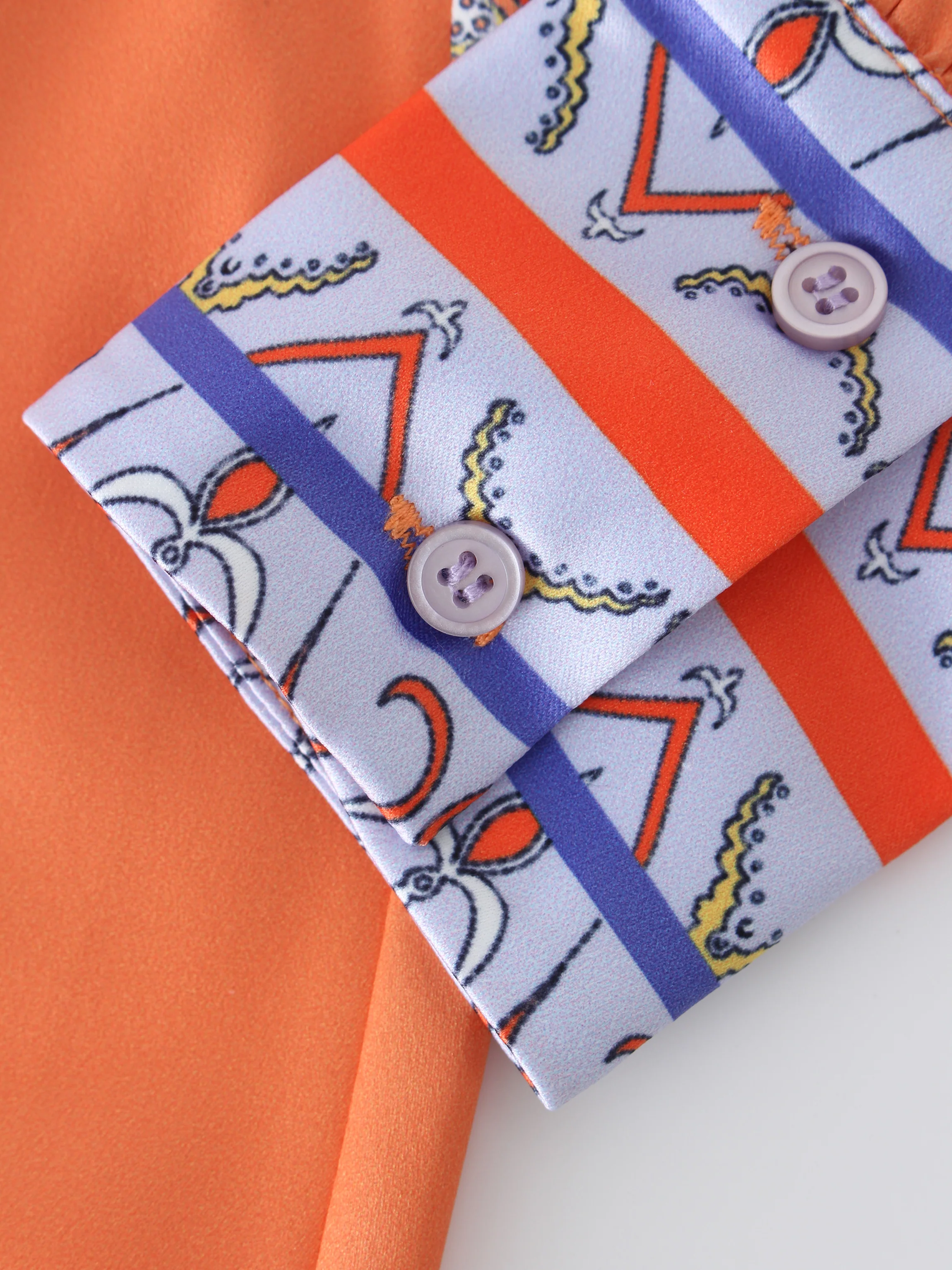 Wrap Shirtdress-Orange Bandana