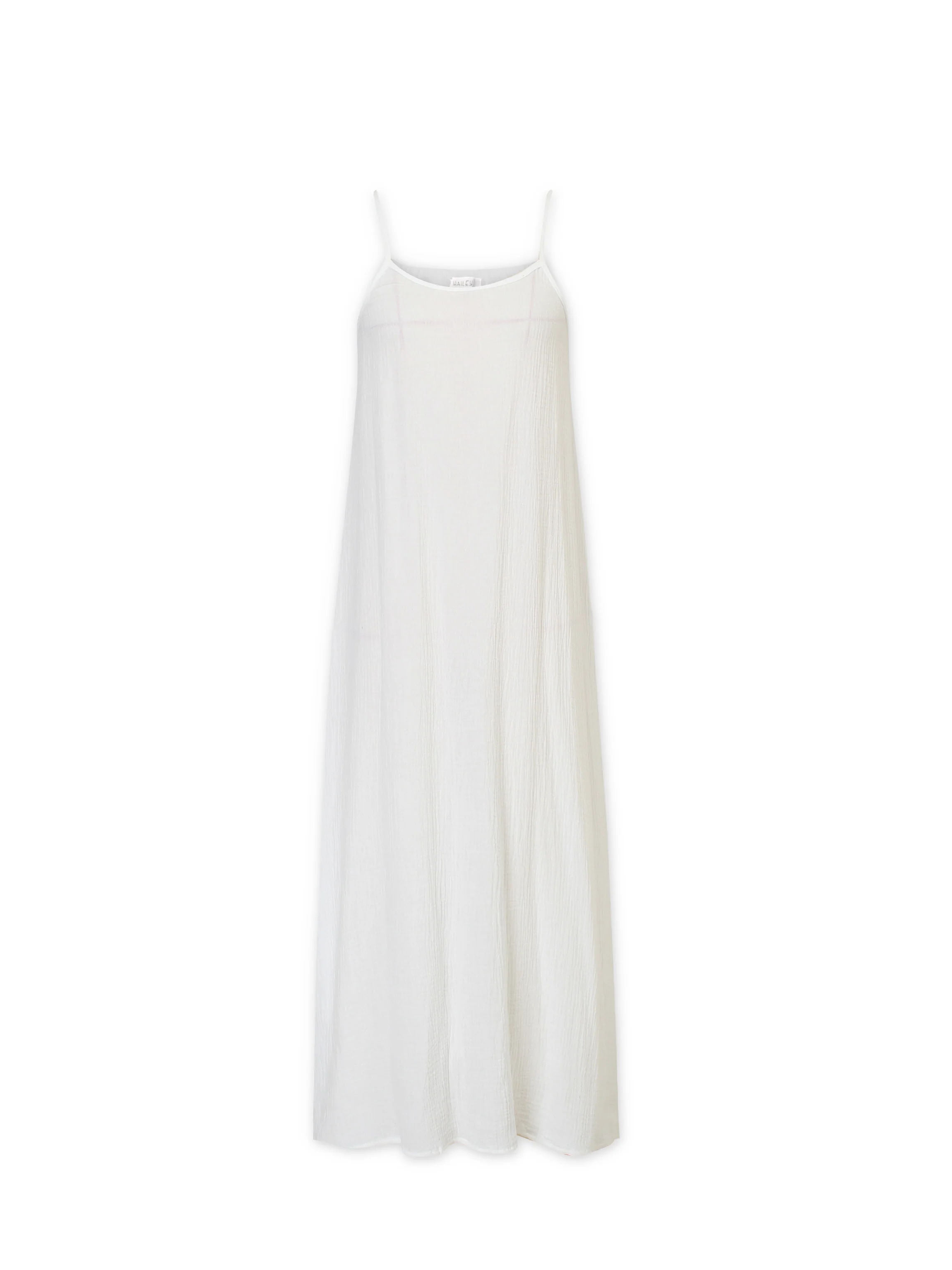 Gauze Slip Dress-Ivory