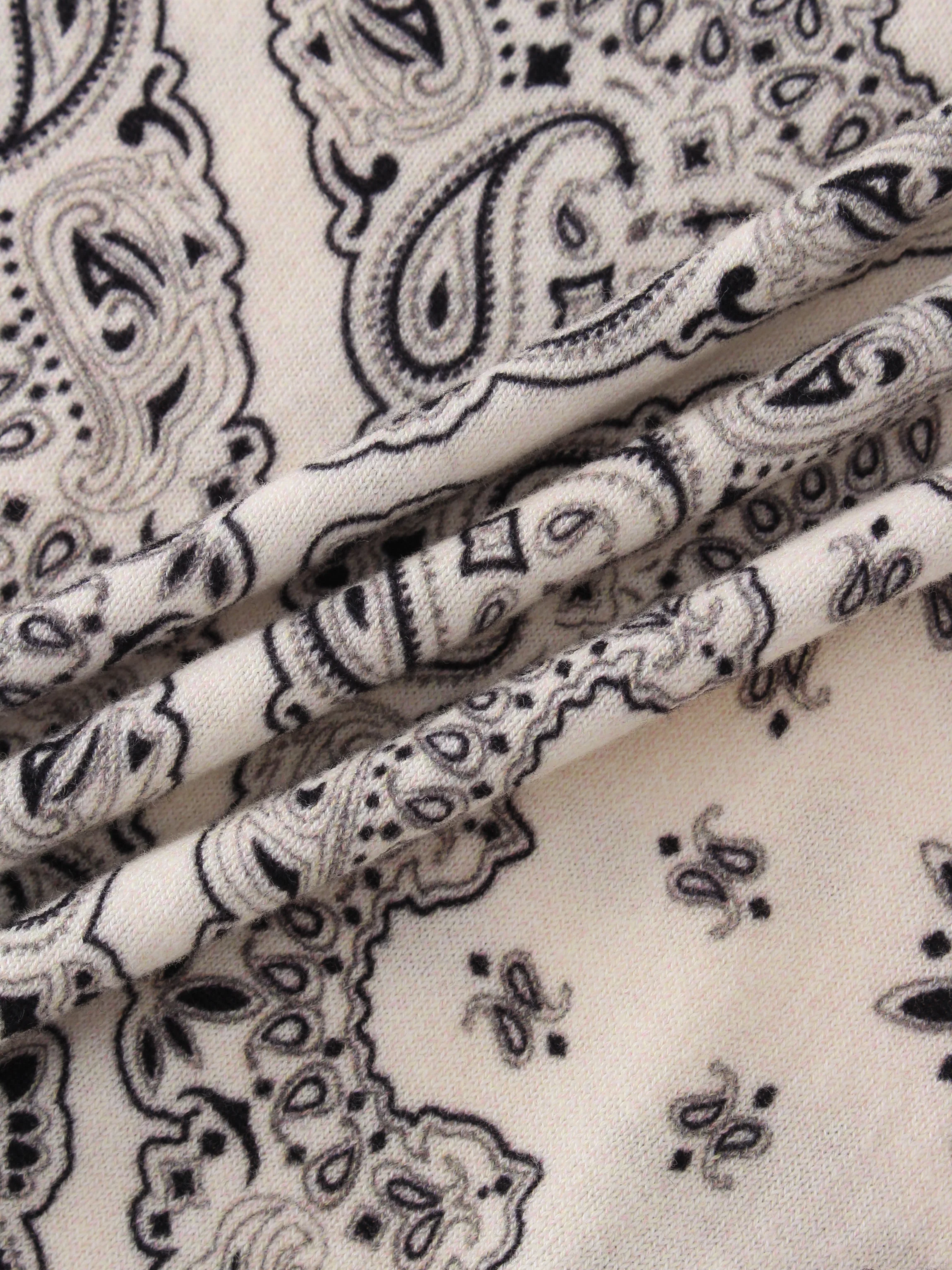 Printed Sweater-Bandana