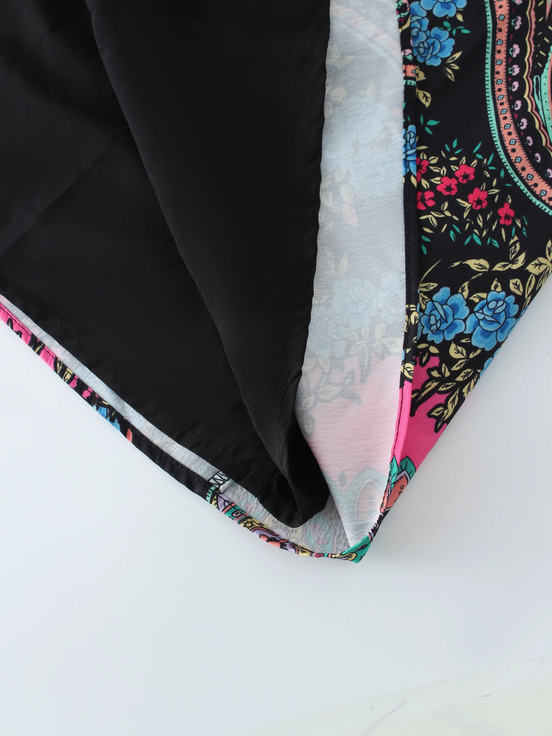 Belted Shirtdress-Neon Paisley