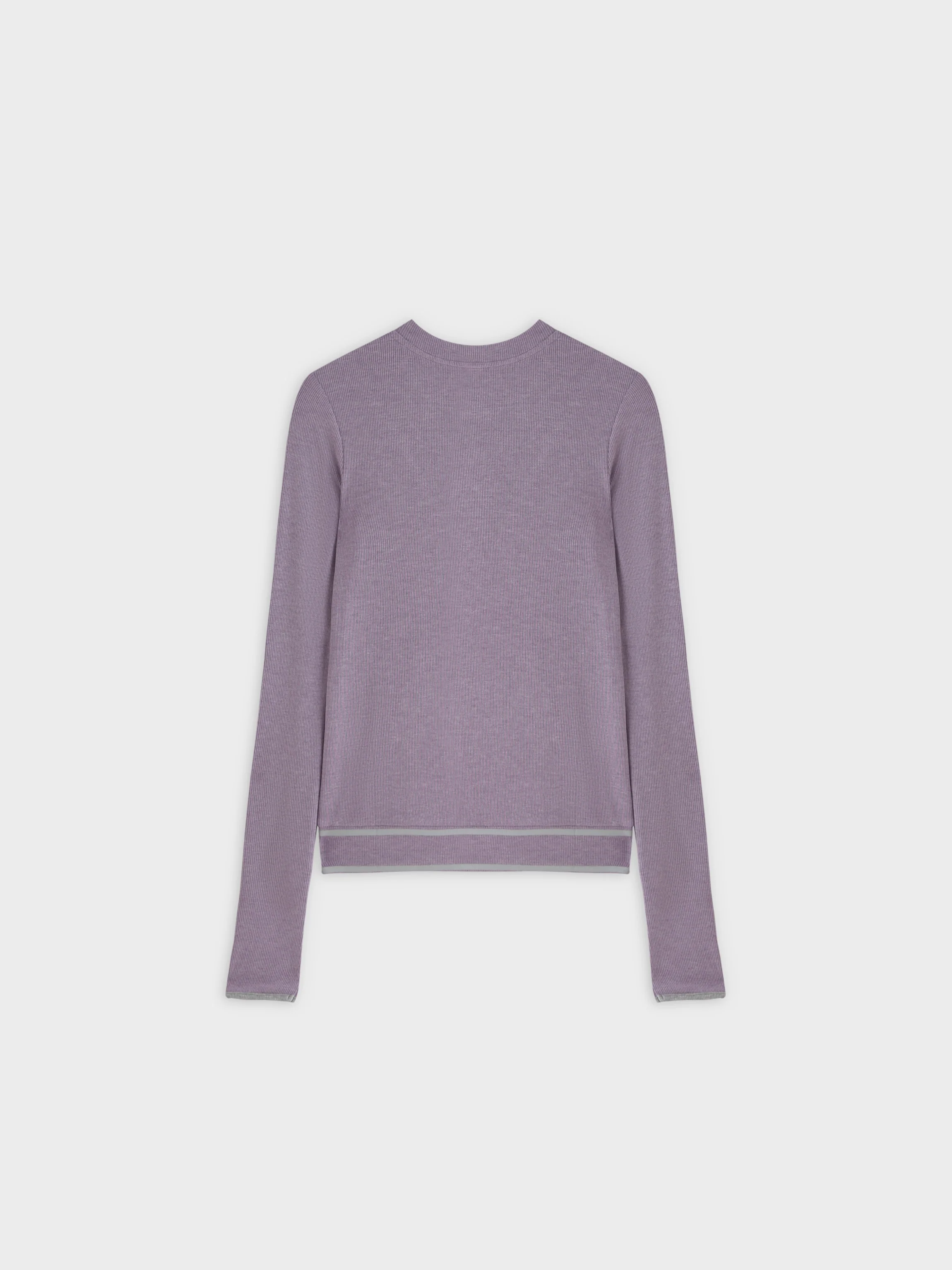 X BANDED SHIRT-LILAC/GREY